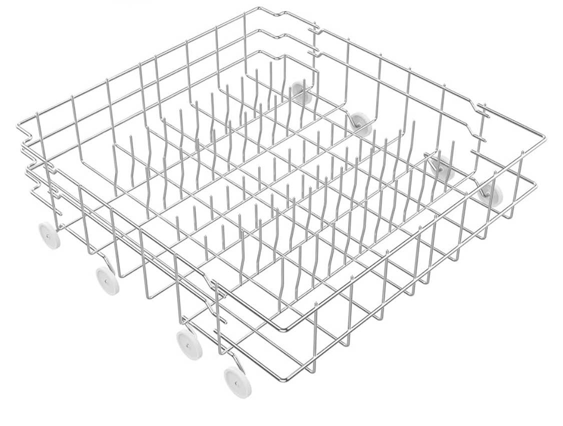 UPGRADED 304 Stainless Steel 808602302 5304535768 Dishwasher Lower Rack Replacement Compatible with Frigidaire Dishwasher Rack Parts with 154174501 Wheels Replaces 154432602 154432601 Dishwasher