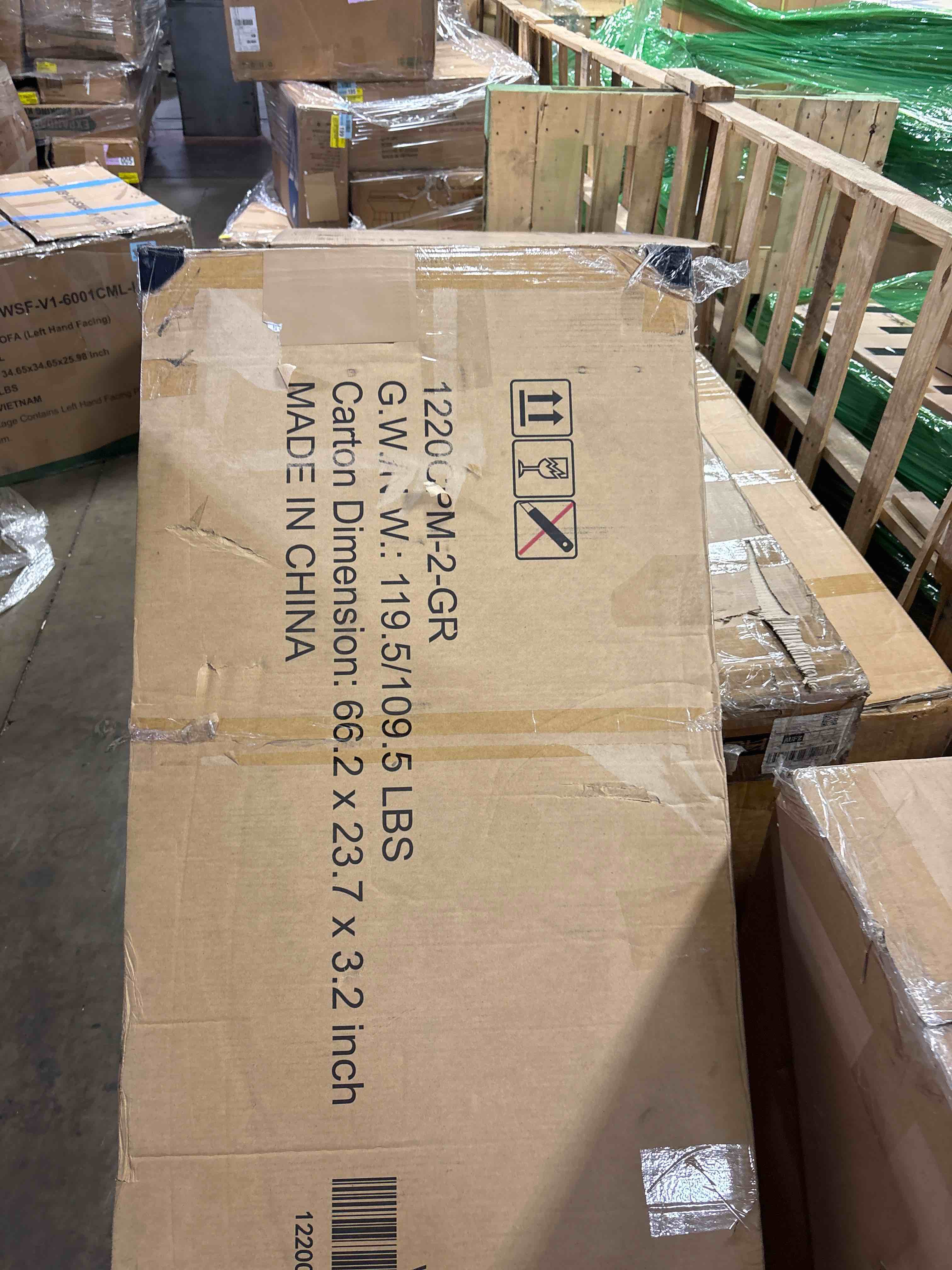 Condition photo showing Good Condition for 12 Ft. W x 20 Ft. D Heavy Duty Carport with Galvanized Steel Roof, INCOMPLETE BOX 2 ONLY*