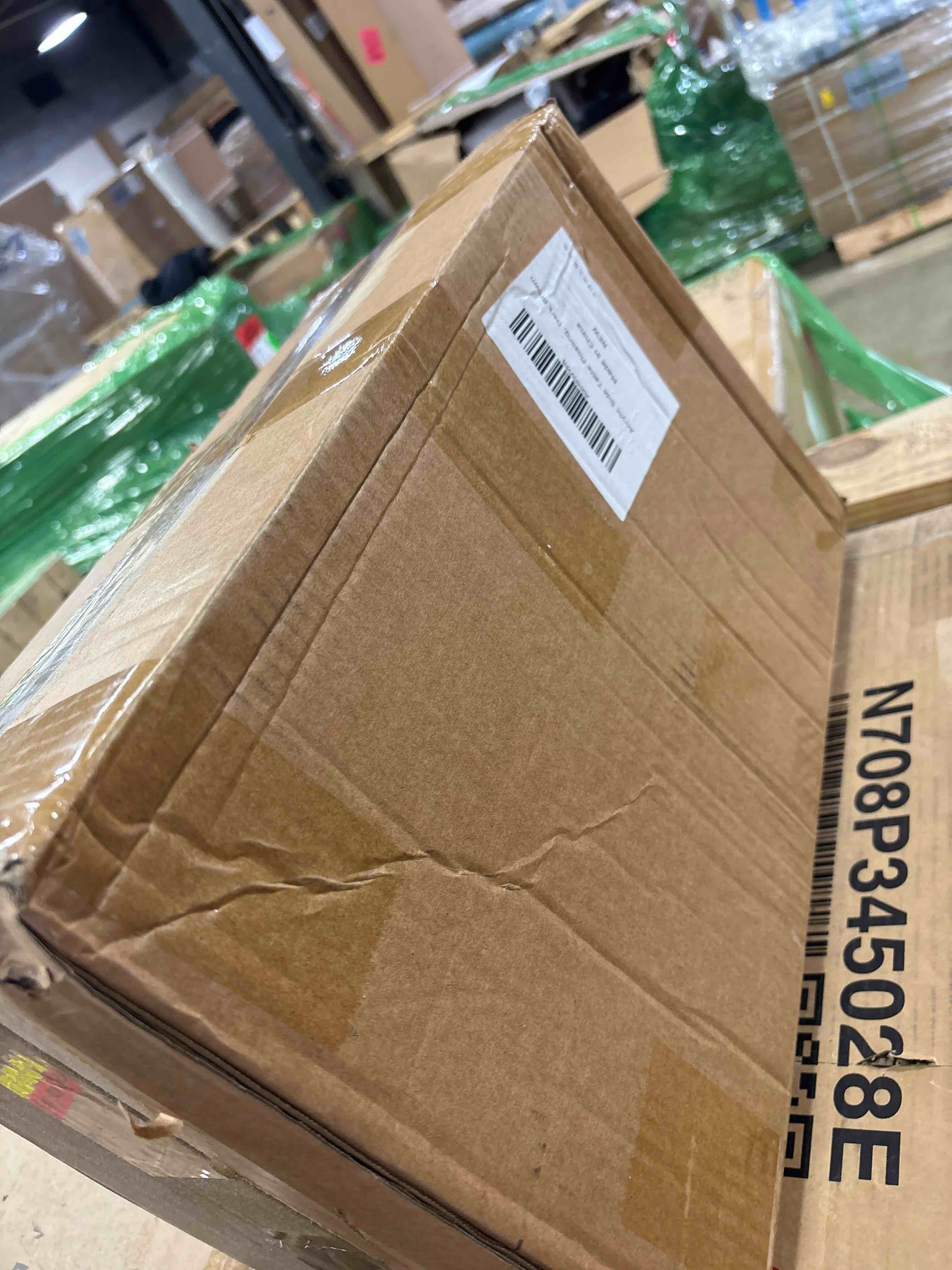 Condition photo showing As Is for Acrylic Floating Nightstand, Bedside Table, Nightstand Shelf Wall Mounted Bedside Shelf