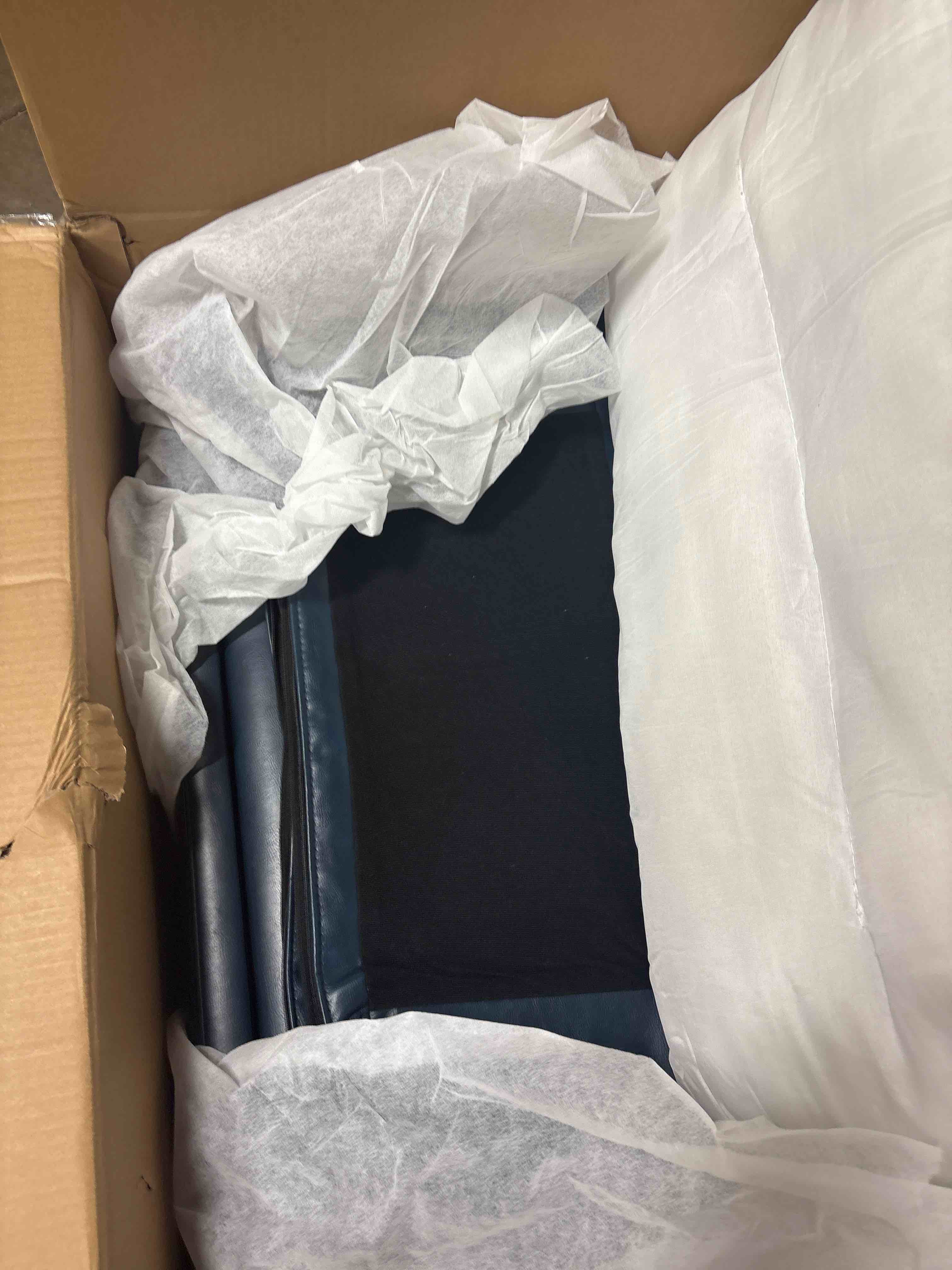 Condition photo showing Good Condition for PU Faux Leather 3-Seat Sofa with Cup Holder,Storage Sofa, BOX B ONLY*