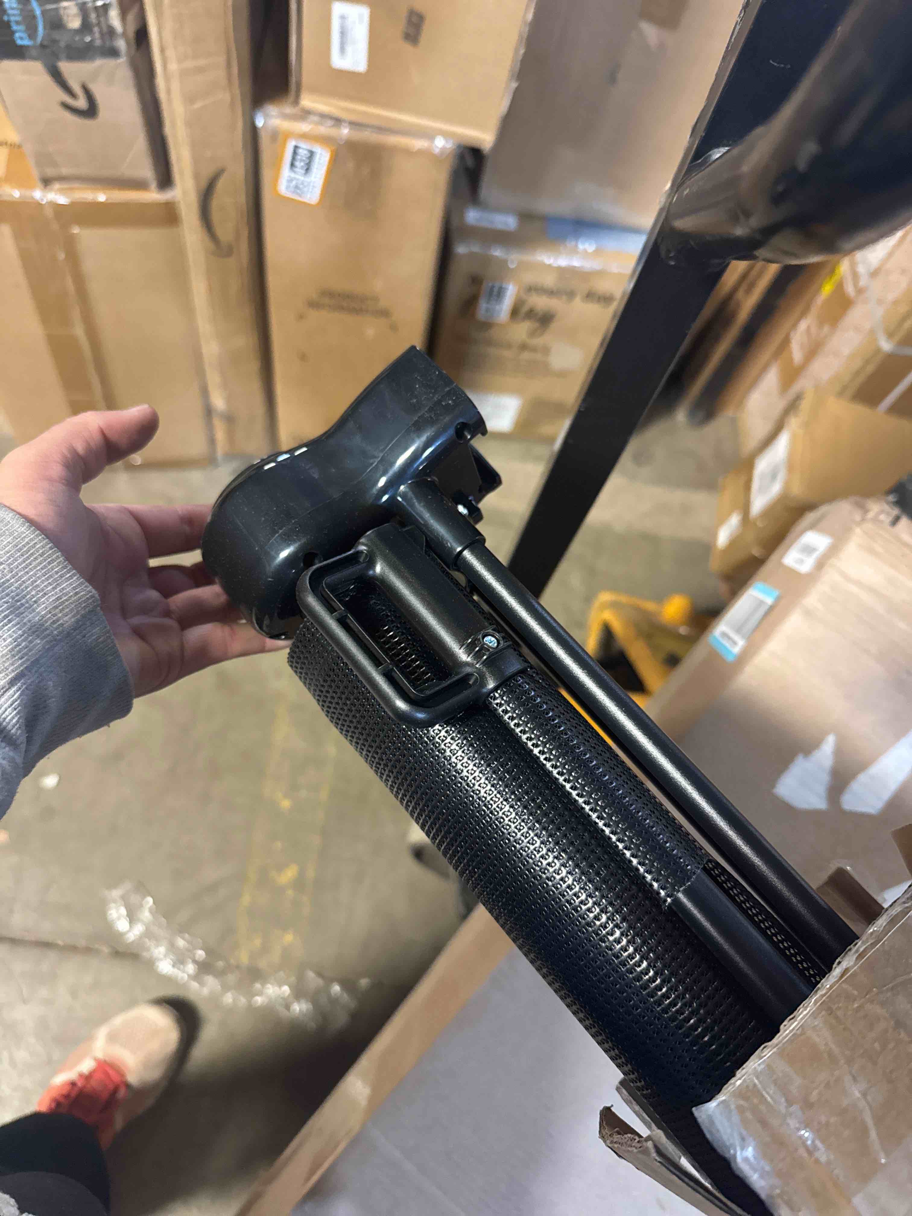 Condition photo showing Good Condition for 118 Inch Extra Wide Retractable Baby Gate,Mesh Large Gate or Mesh Pet Dog Gate, Opening Wide Extra Long Child Safety Gate for Indoor Baby Fence, Outdoor, Stairs, Deck (Black) Black 33x118 Inch