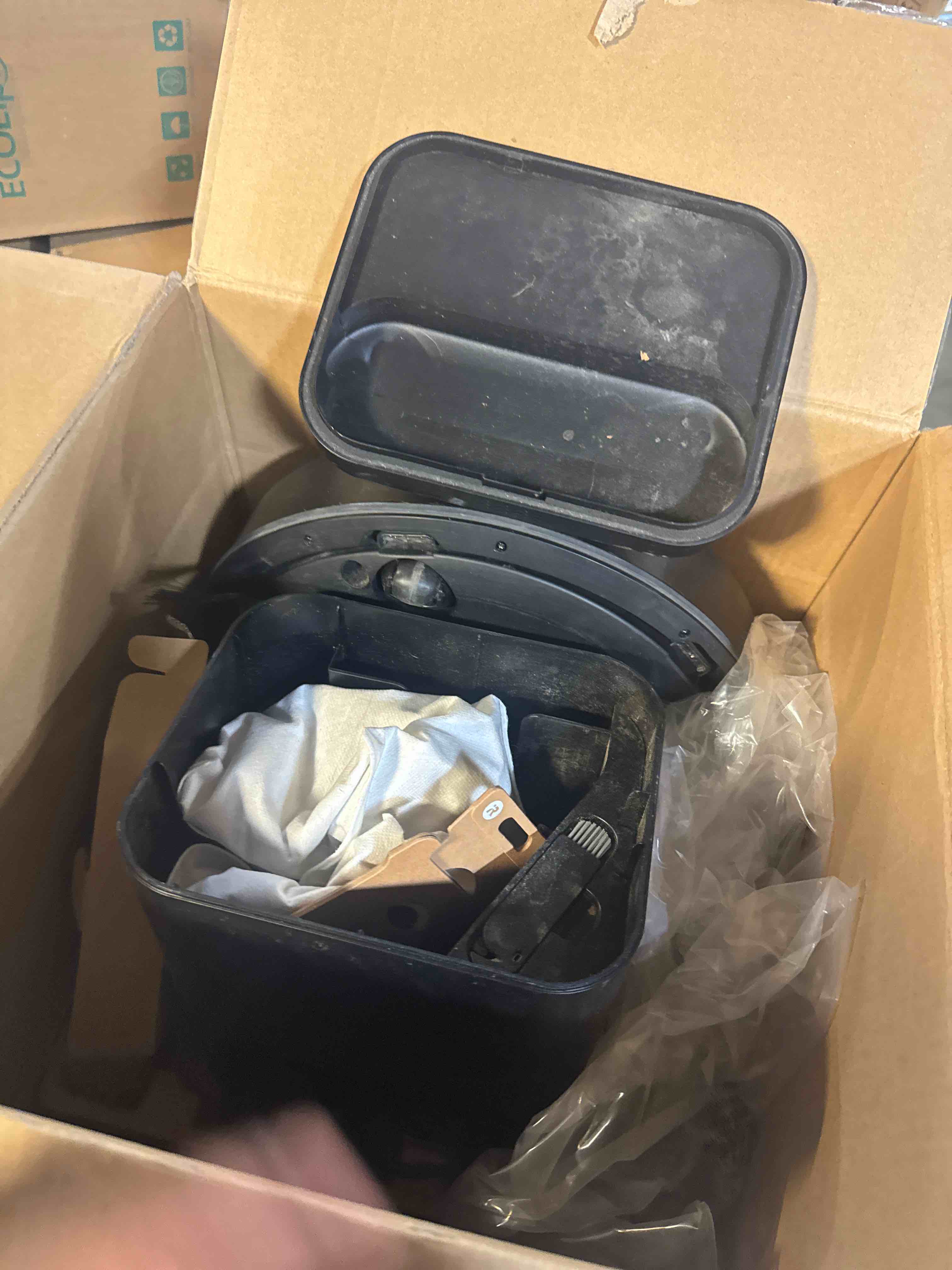 Condition photo showing Good Condition for iRobot Roomba 105 Vac Robot Vacuum with AutoEmpty Dock for Carpet & Hard Floor - Self-Empties for 75 Days, Easy to use, Intense Power-Lifting Suction, LiDAR Navigation, Cleans in Neat Rows Roomba 105 VAC AE ( USED)