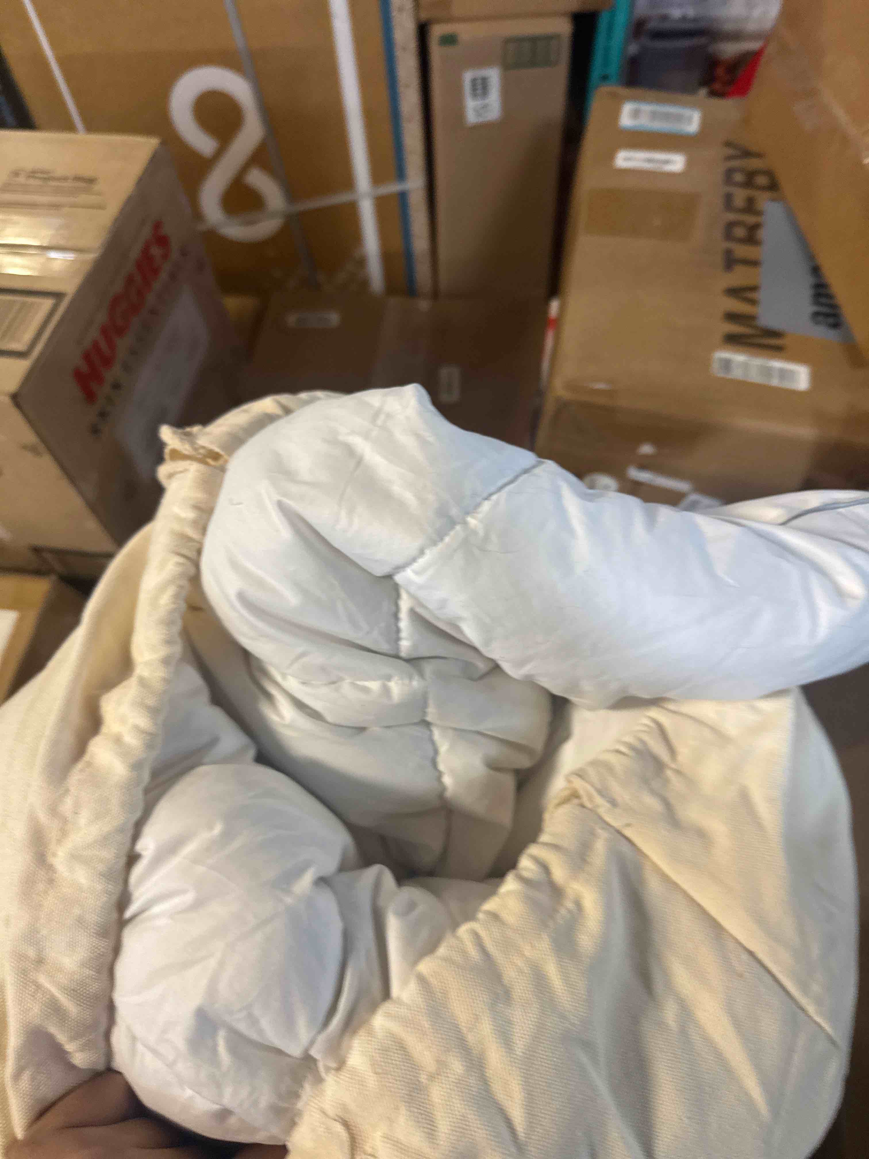 Condition photo showing Good Condition for Calm&Relax Weighted Duvet Blanket: 2-in-1 Reversible Hybrid, Machine Washable with Cotton Fluffy Comforter & Heavy Side, 9-Layer Breathable for Hot Sleepers, Queen 20 lbs (60"x80")