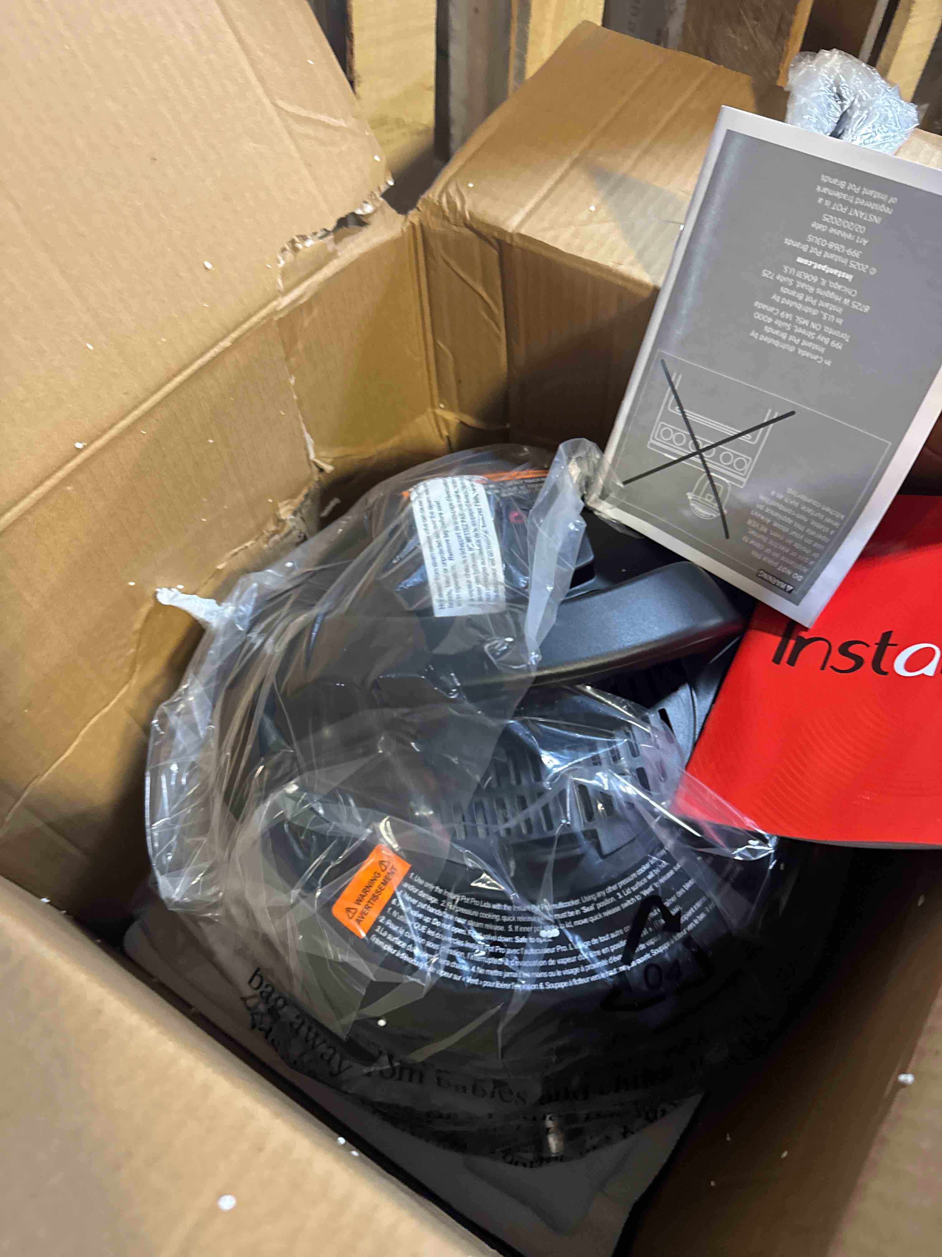 Condition photo showing Good Condition for Instant Pot Pro 10-in-1 Pressure Cooker, Slow Cooker, Rice/Grain Cooker, Steamer, Sauté, Sous Vide, Yogurt Maker, Sterilizer, and Warmer, Includes App With Over 800 Recipes, Black, 6 Quart 6 Quarts