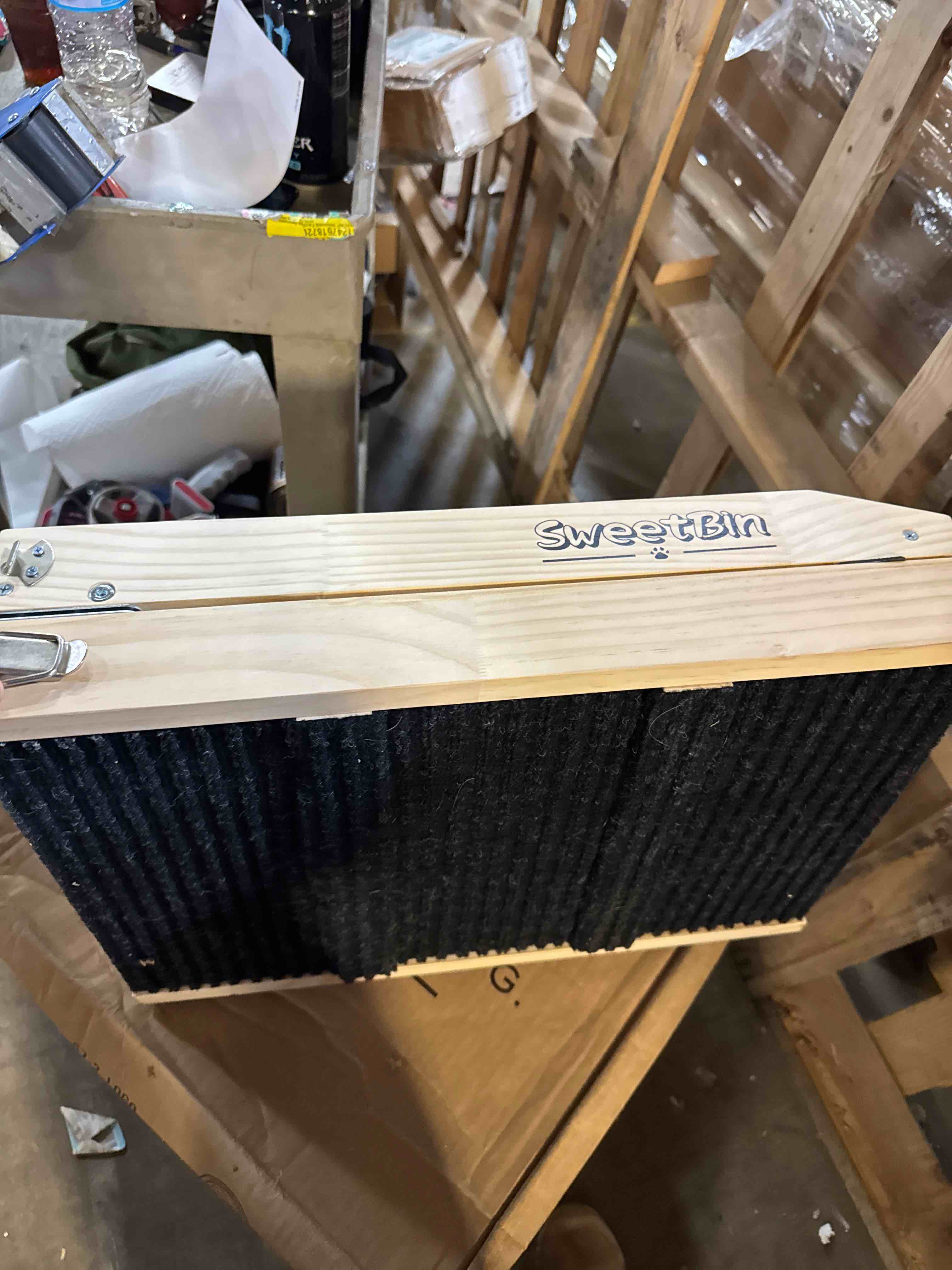 Condition photo showing New/Like New for Dog Ramp for Bed - Foldable Small to Large Dog Ramp for Couch - 6 Adjustable Height from 12" to 24" - Stairs with High Traction Mat - Wooden Portable Ramp for Dogs to Get on Bed Couch Car Up to 200LBS Burlywood(black)