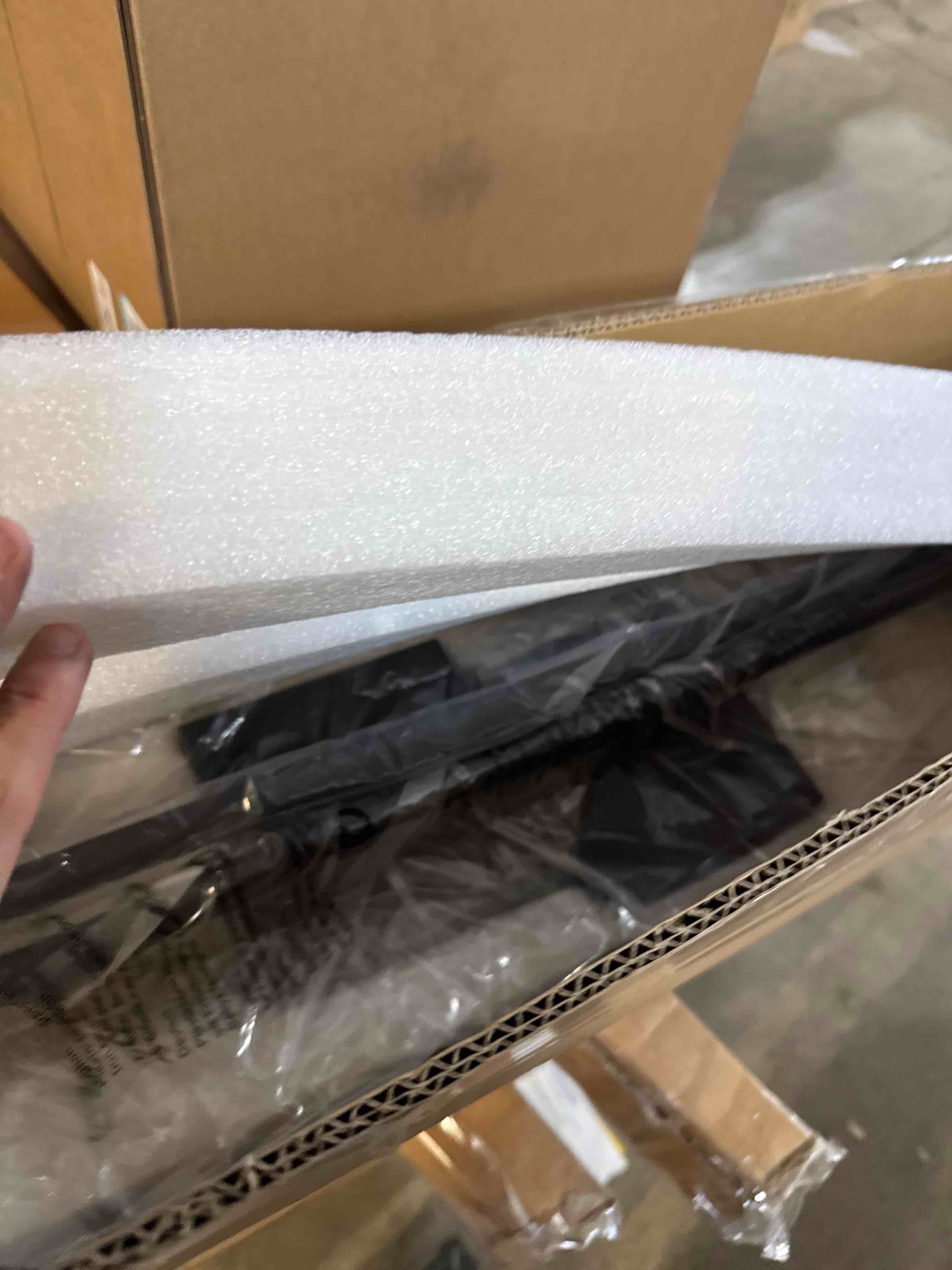 Condition photo showing New/Like New for 28.3 Inch Battery Operated Wall Sconces 3000K Warm White LED Wall Lights Remote Control Dimmable Set of Two 350°Rotate Wireless Lamps Home Decor for Living Room Hallway Bedroom, Black 2 Pack Black 28.3 Inches