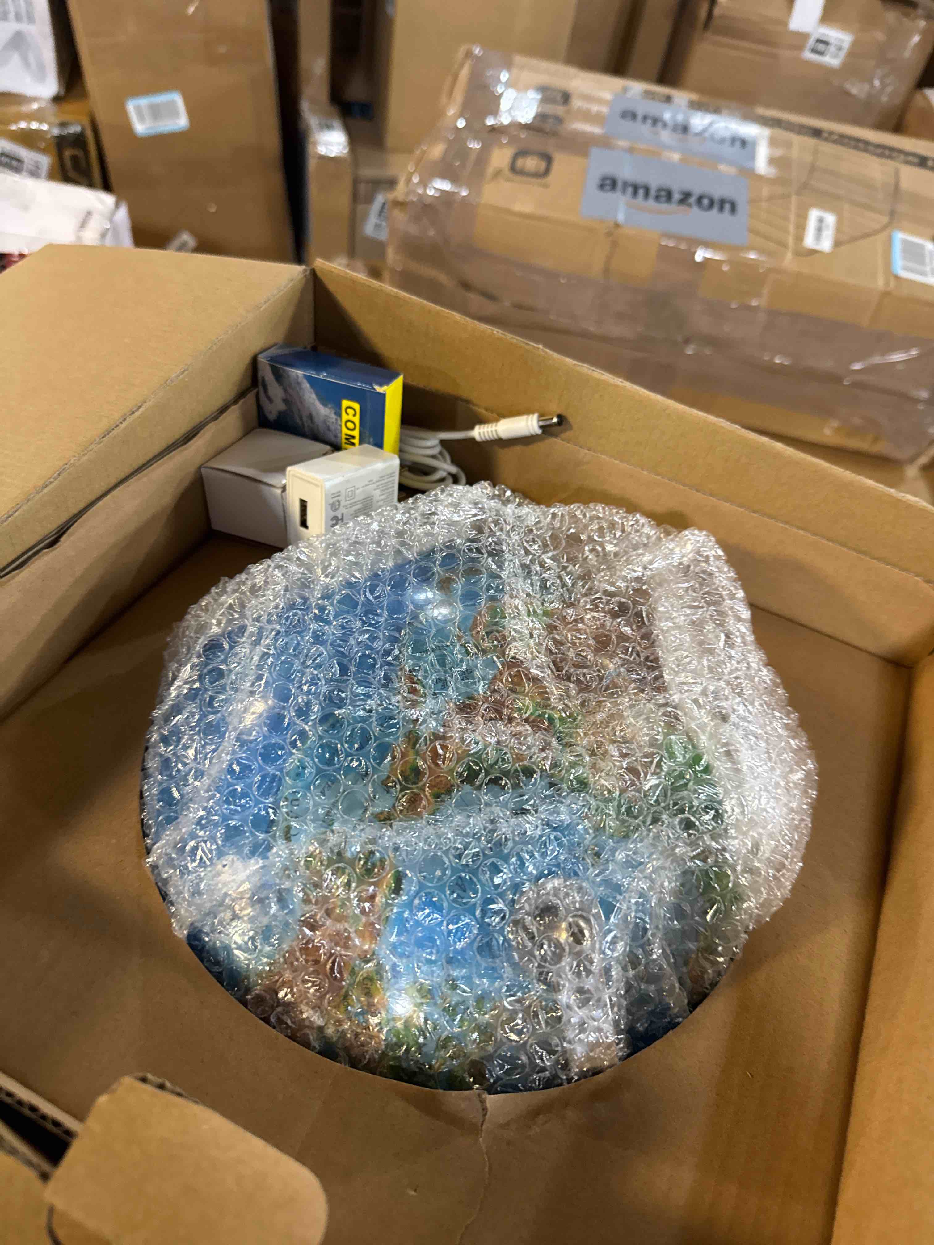 Condition photo showing New/Like New for World Globe with Illuminated Constellations – 13” Light Up Globe For Kids & Adults – Gist - Compass Included Makes Great Educational Toys, Office Supplies, Teacher Desk Décor, More by Get Life Basics