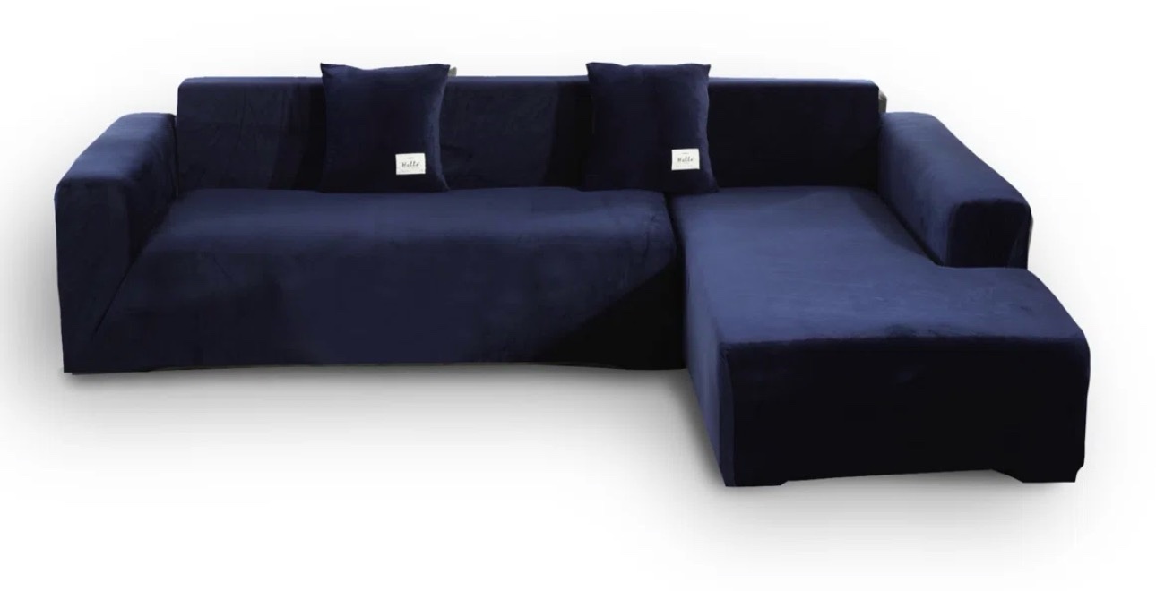 Box Cushion L-Cushion Sofa Slipcover and Thick Plush 