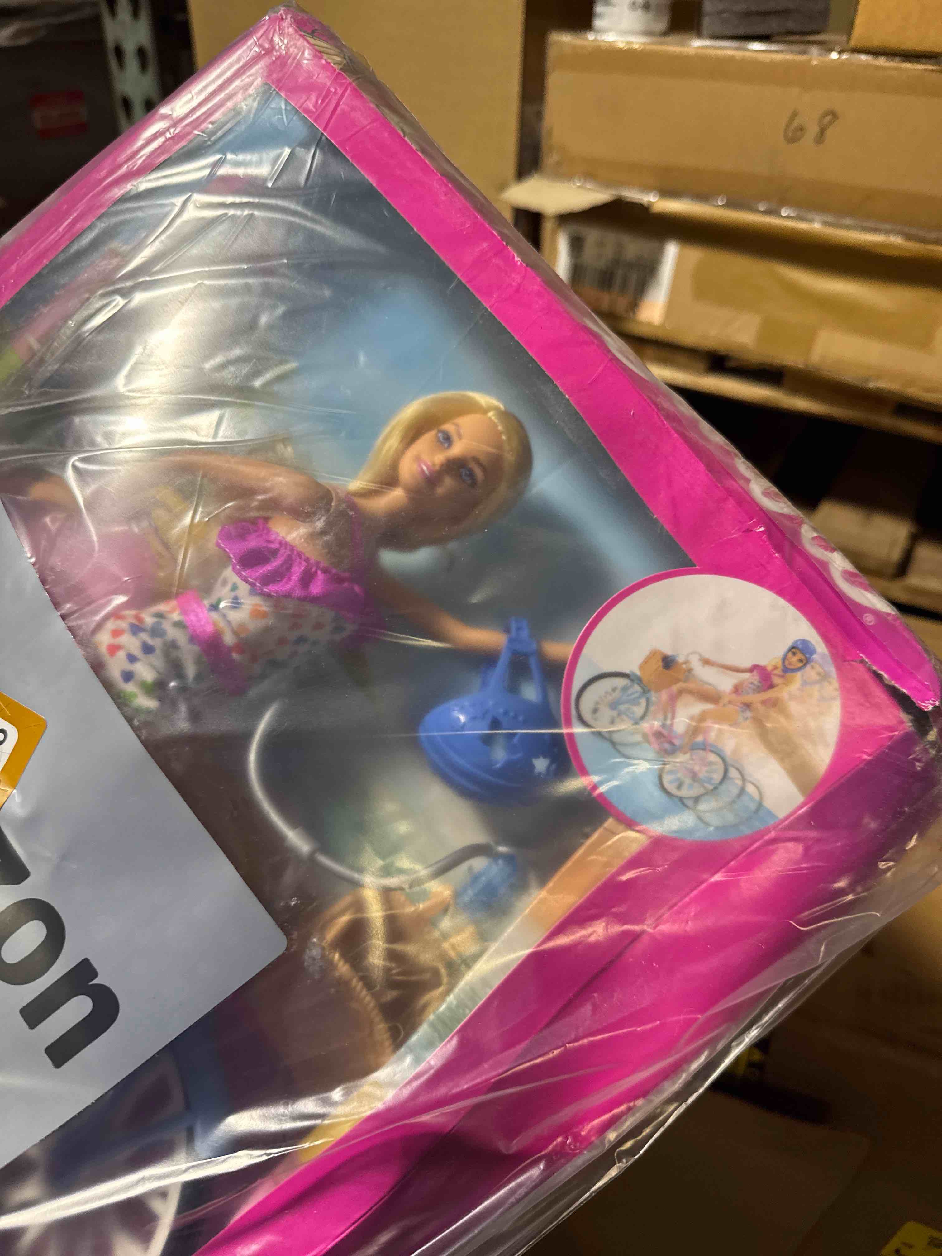 Condition photo showing New/Like New for Barbie Doll and Bike Playset with Doll (11.5 In  Blonde) & Bicycle