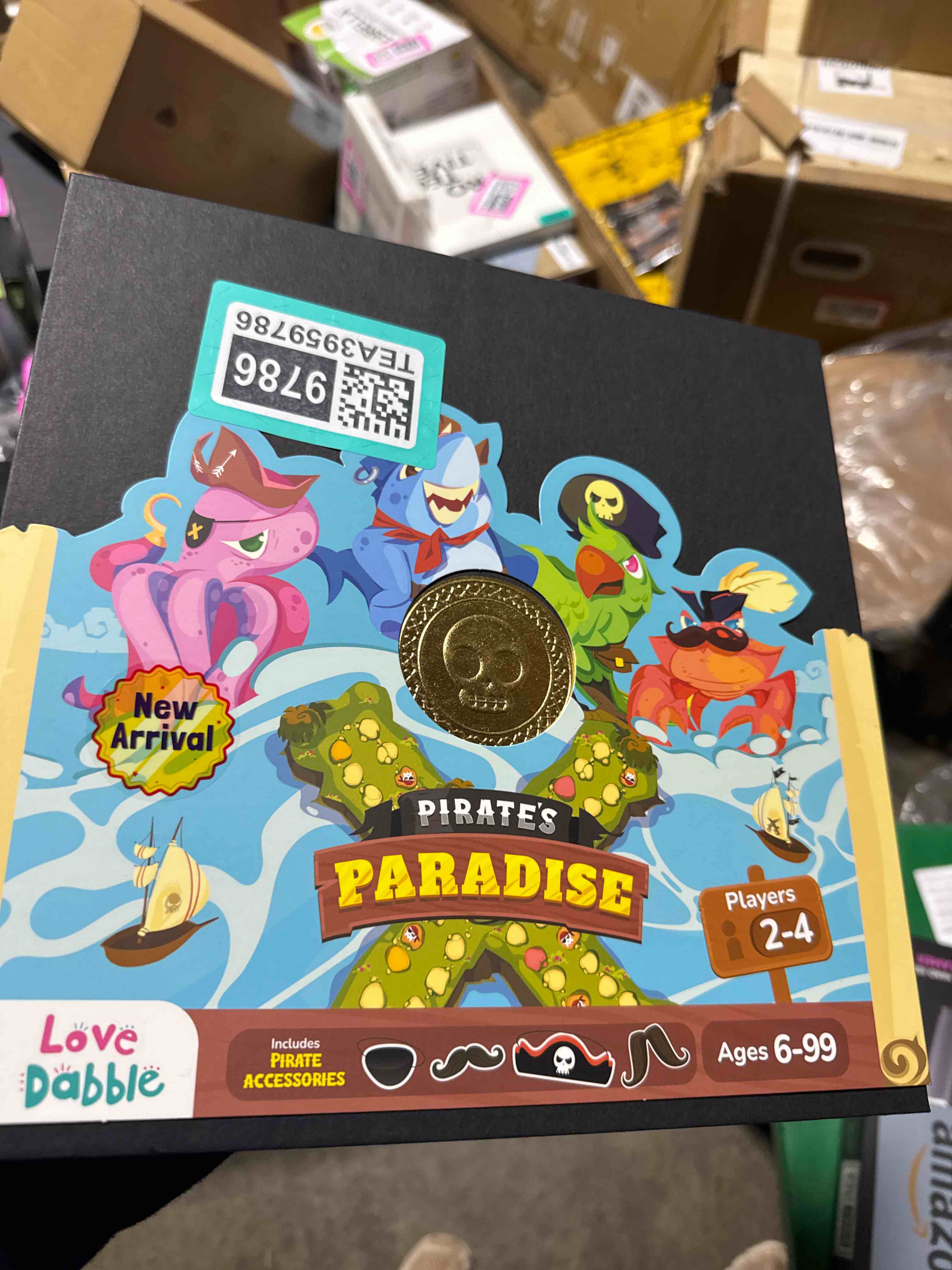 Condition photo showing New/Like New for LoveDabble Pirate's Paradise: Conquer The Mysterious Island! As Captain, Lead Your Crew to Victory with Tactics & Loot | Board Games for Family Night | Gifts for Kids