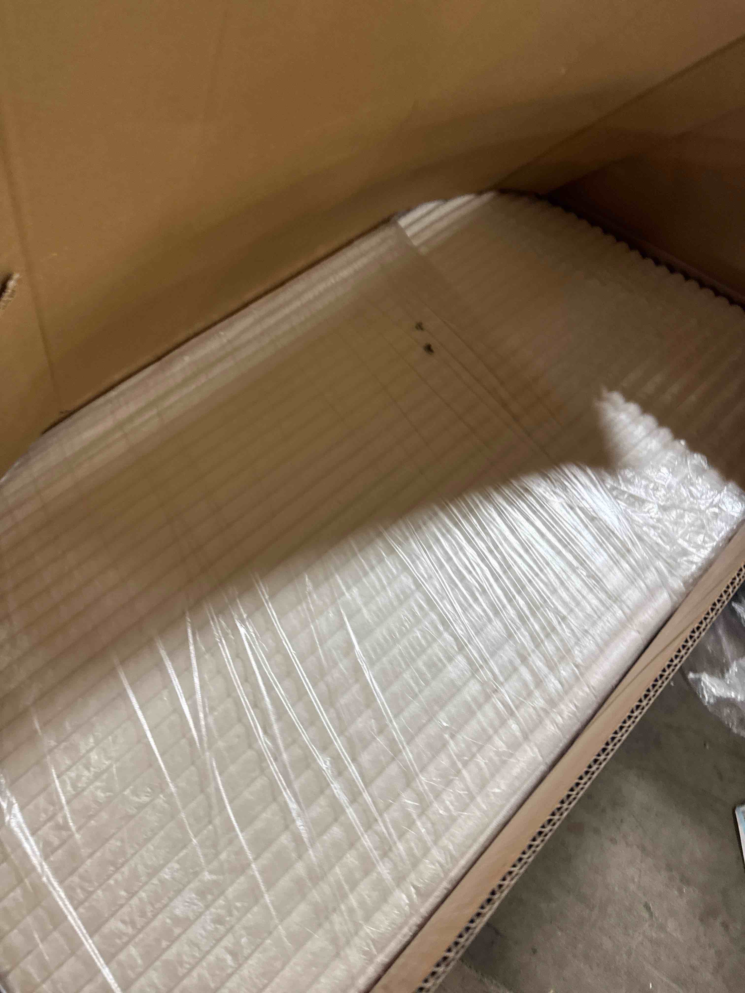 Condition photo showing New/Like New for Garvee Convertible Corduroy Loveseat Sleeper Sofa Bed, Adjustable Backrest, Pull-Out Bed, Built-in ( 2 BOXES TOTAL)