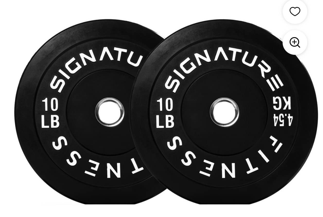 Alvantor Olympic Rubber Barbell Bumper Plates for Strength Training and Weight Lifting