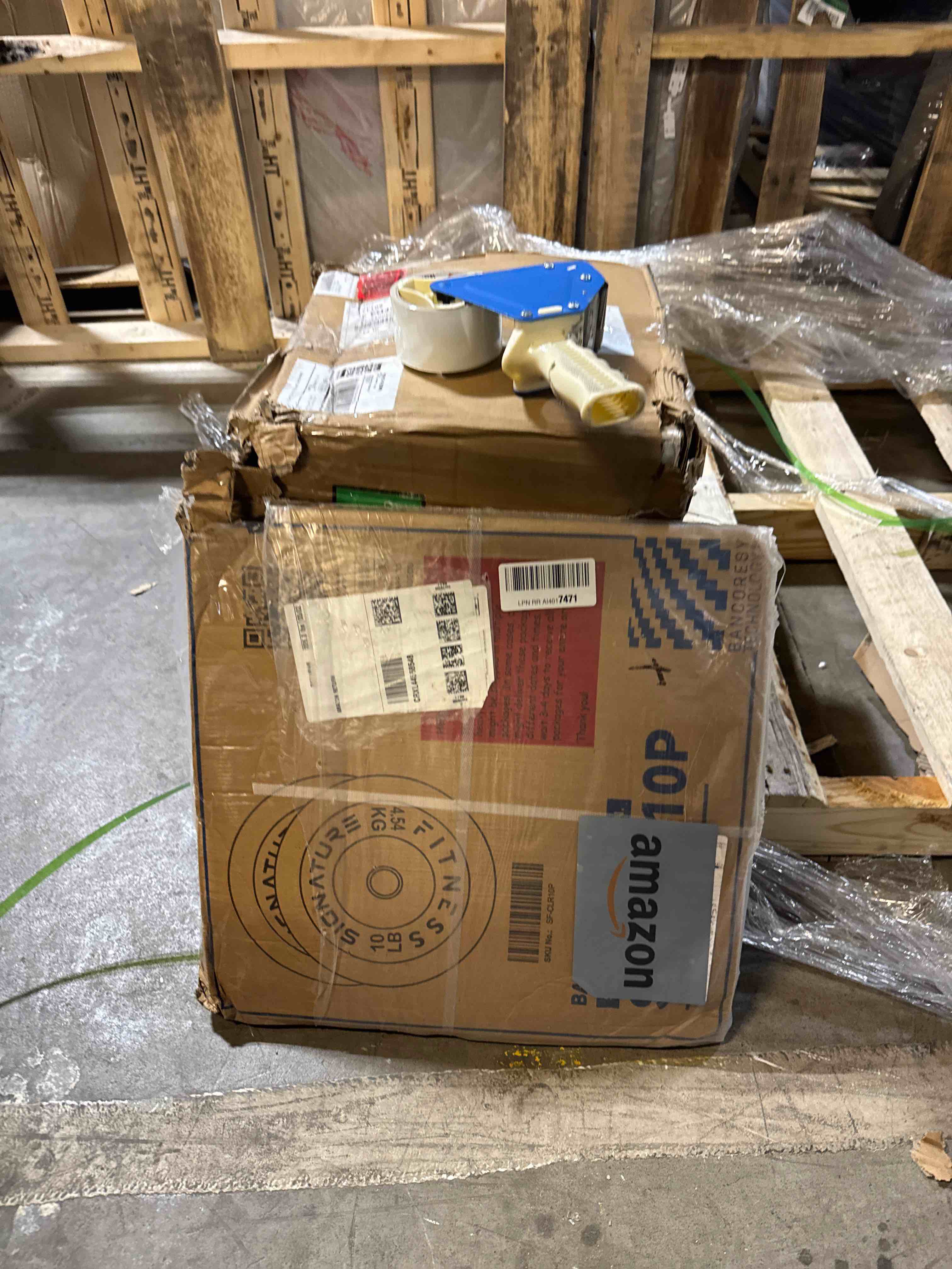 Condition photo showing New/Like New for Alvantor Olympic Rubber Barbell Bumper Plates for Strength Training and Weight Lifting