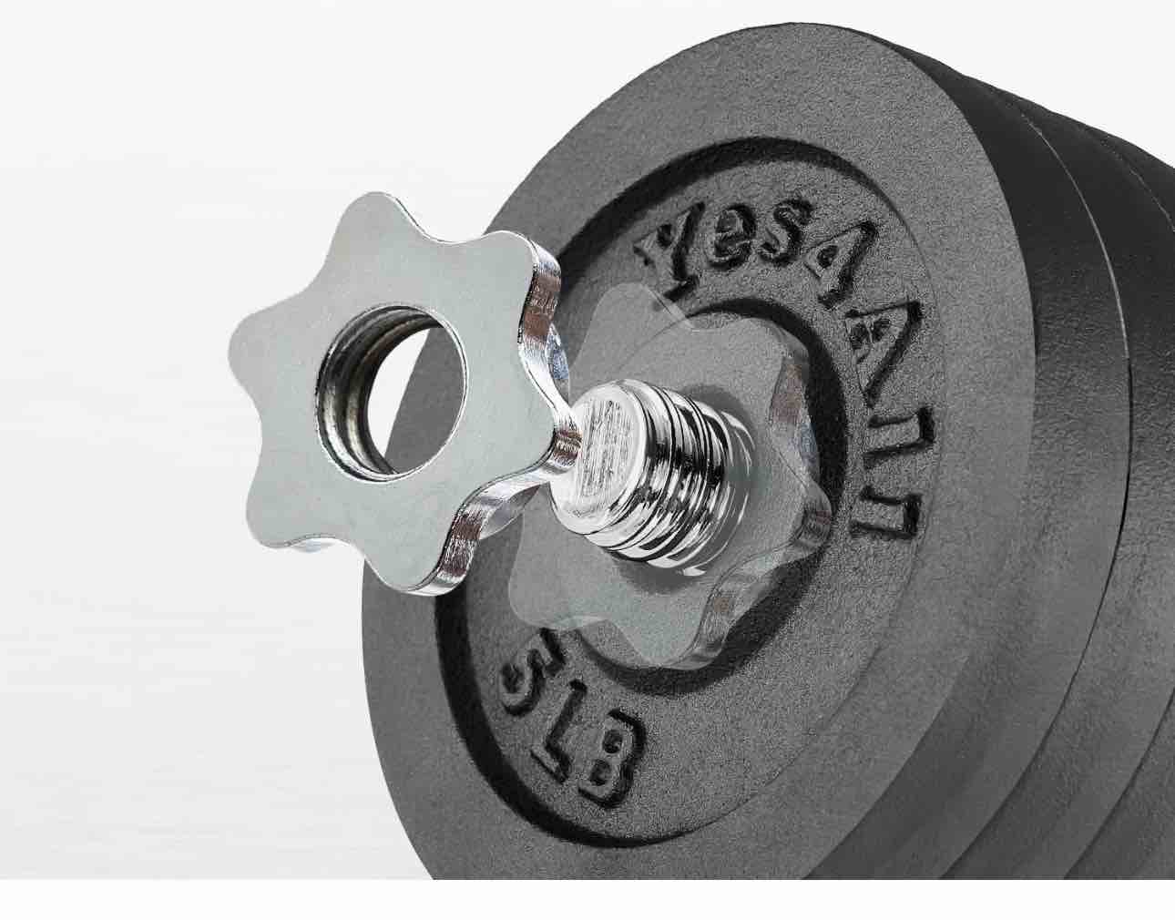 Yes4all Adjustable Dumbbell Plates 3 of 5 Lbs and 3 of 8 Lbs ( PLATES ONLY)