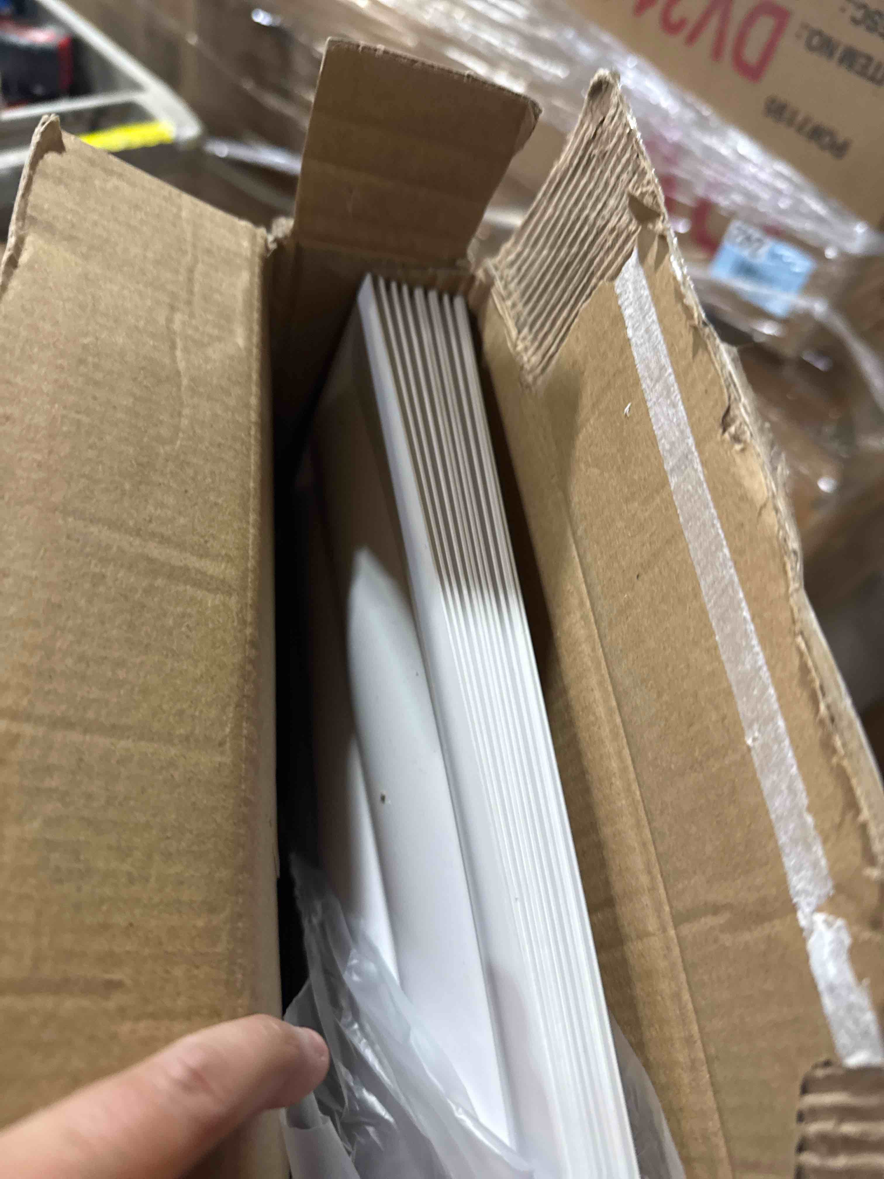 Condition photo showing New/Like New for yacoubou 19.7" x 19.7" pvc wall paneling 3d wall panels in wave design ( set of 12)