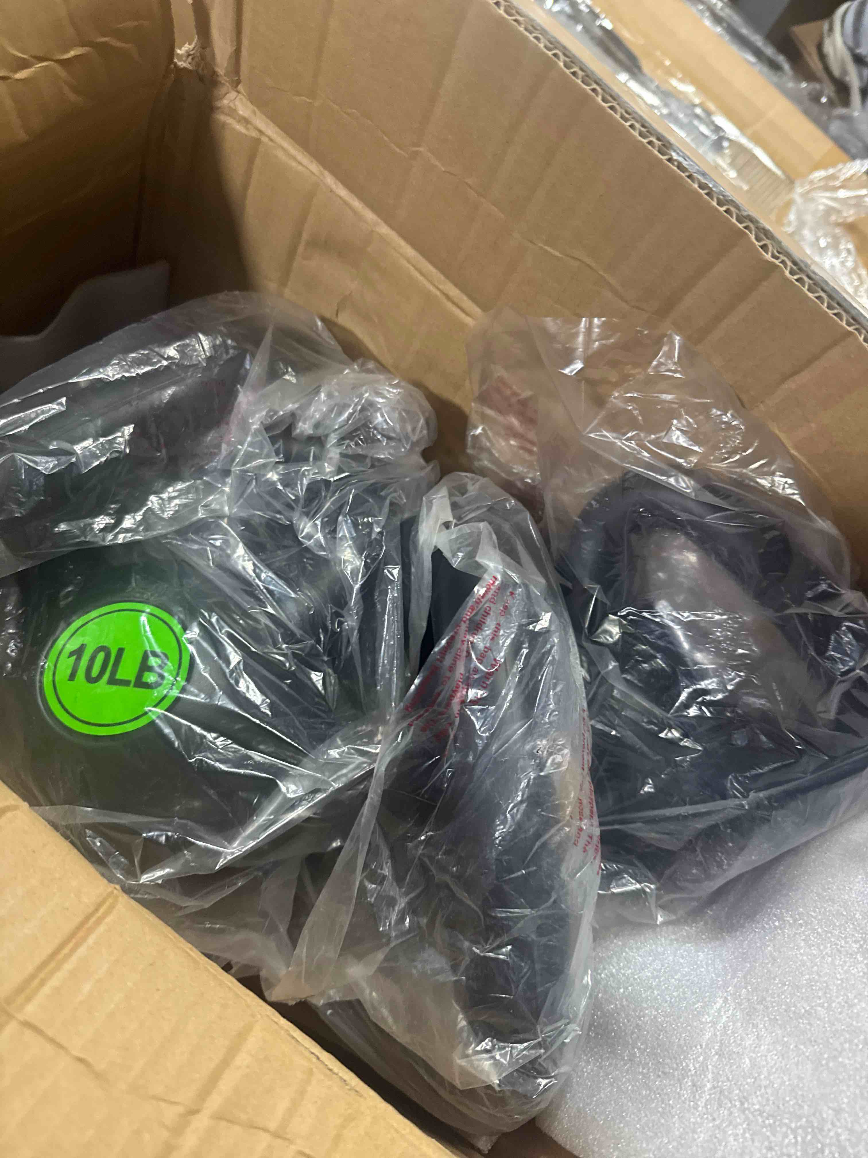 Condition photo showing New/Like New for balancefrom wide grip kettlebell exercise fitness weight set, 4-pieces: 5lb, 10lb, 15lb and 20lb kettlebells