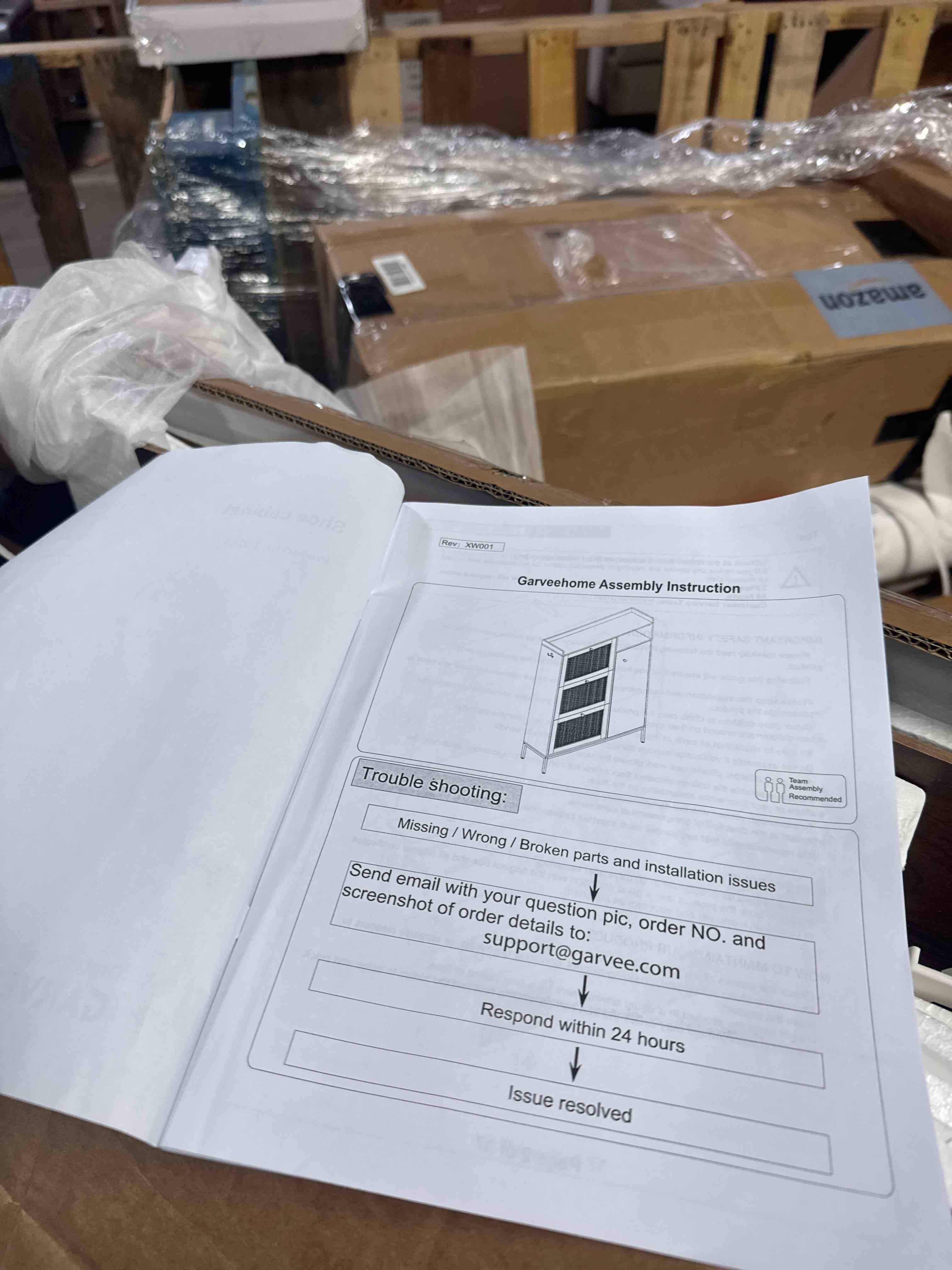 Condition photo showing Good Condition for garveehome shoe cabinet rattan with 3 flip drawers and 4-tier shoe storage cabinet, freestanding shoe organizer with adjustable shelves for entryway, closet, hallway