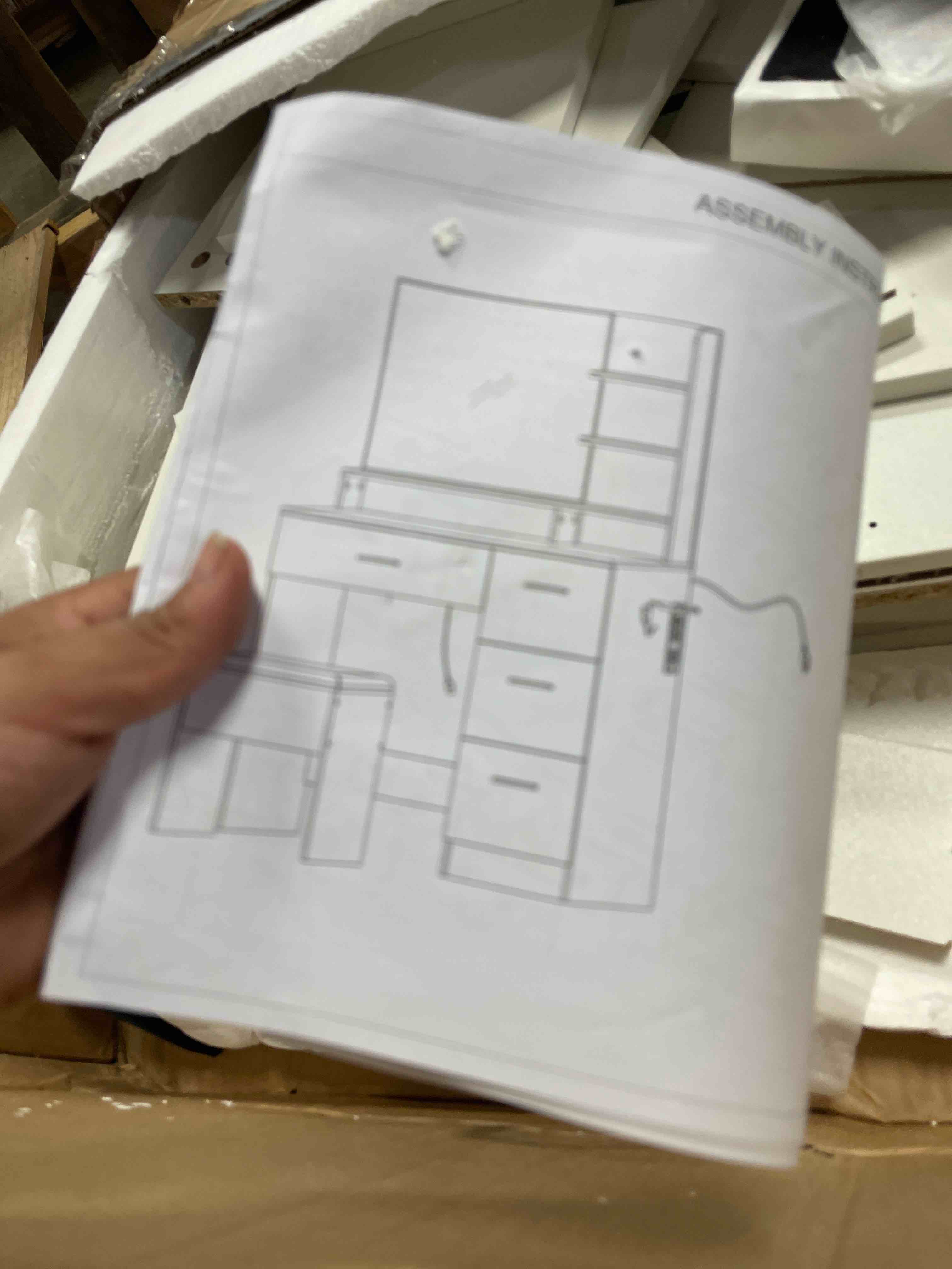 Condition photo showing Good Condition for livelyglow makeup vanity desk with smart led mirror & charging station, 35.4" white vanity table set with cushioned stool, 4 drawers & hairdryer rack, modern bedroom dressing table-white