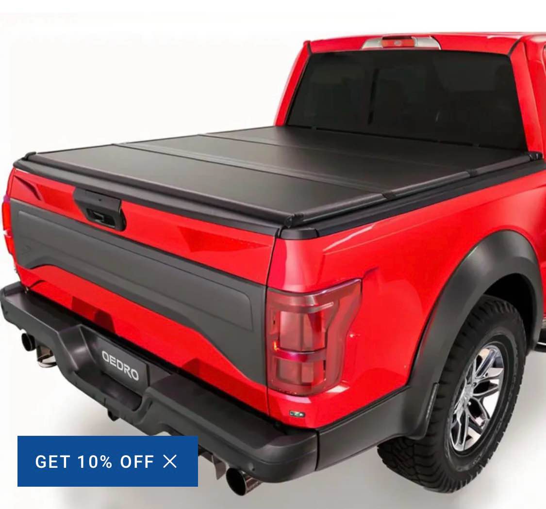 5.5 ft truck bed frp hard tri-fold tonneau cover for 2015-2026 ford f-150, f150 5.5 ft bed cover 