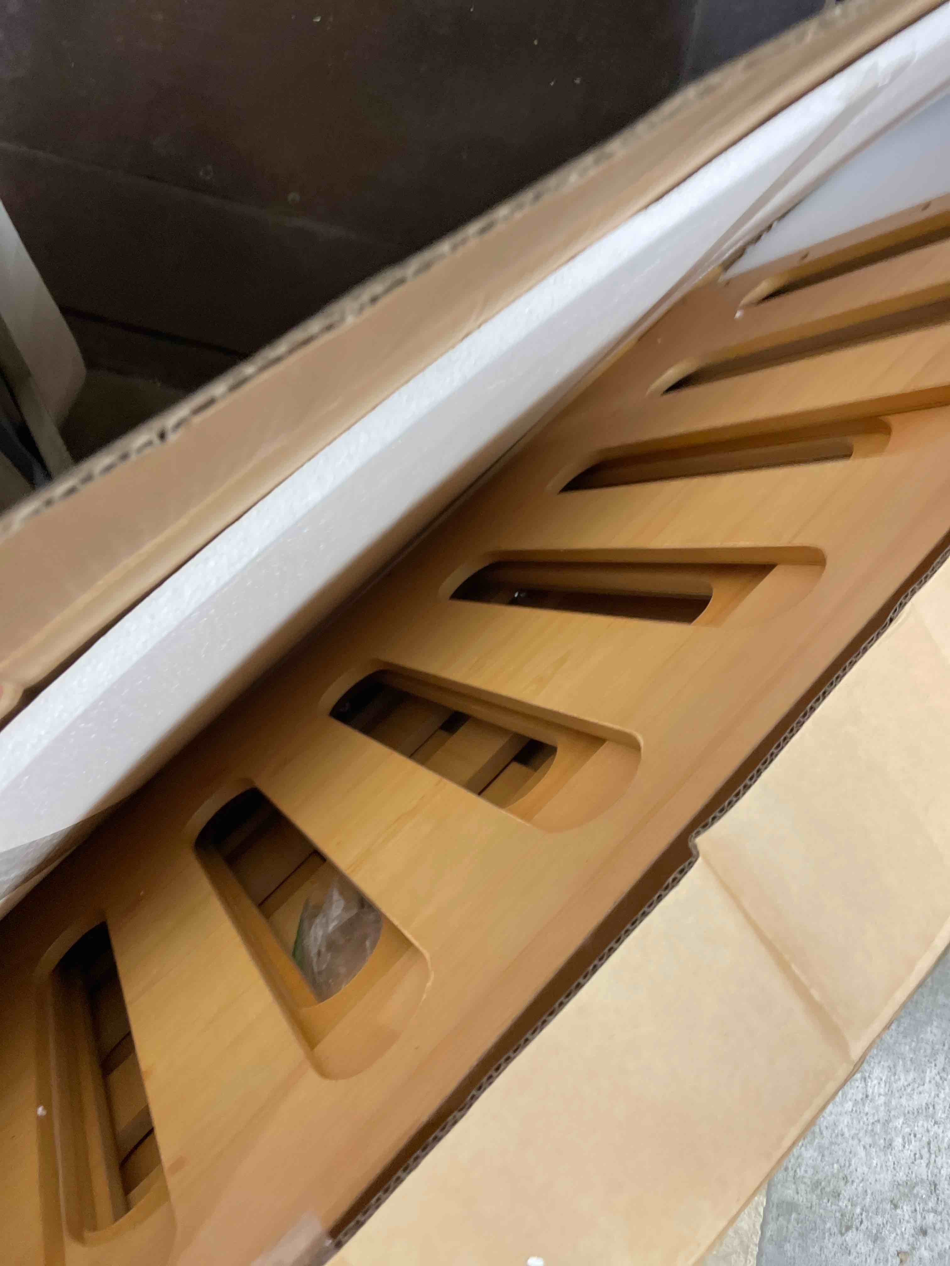Condition photo showing Good Condition for solid wood montessori floor full bed for kids with playful door design