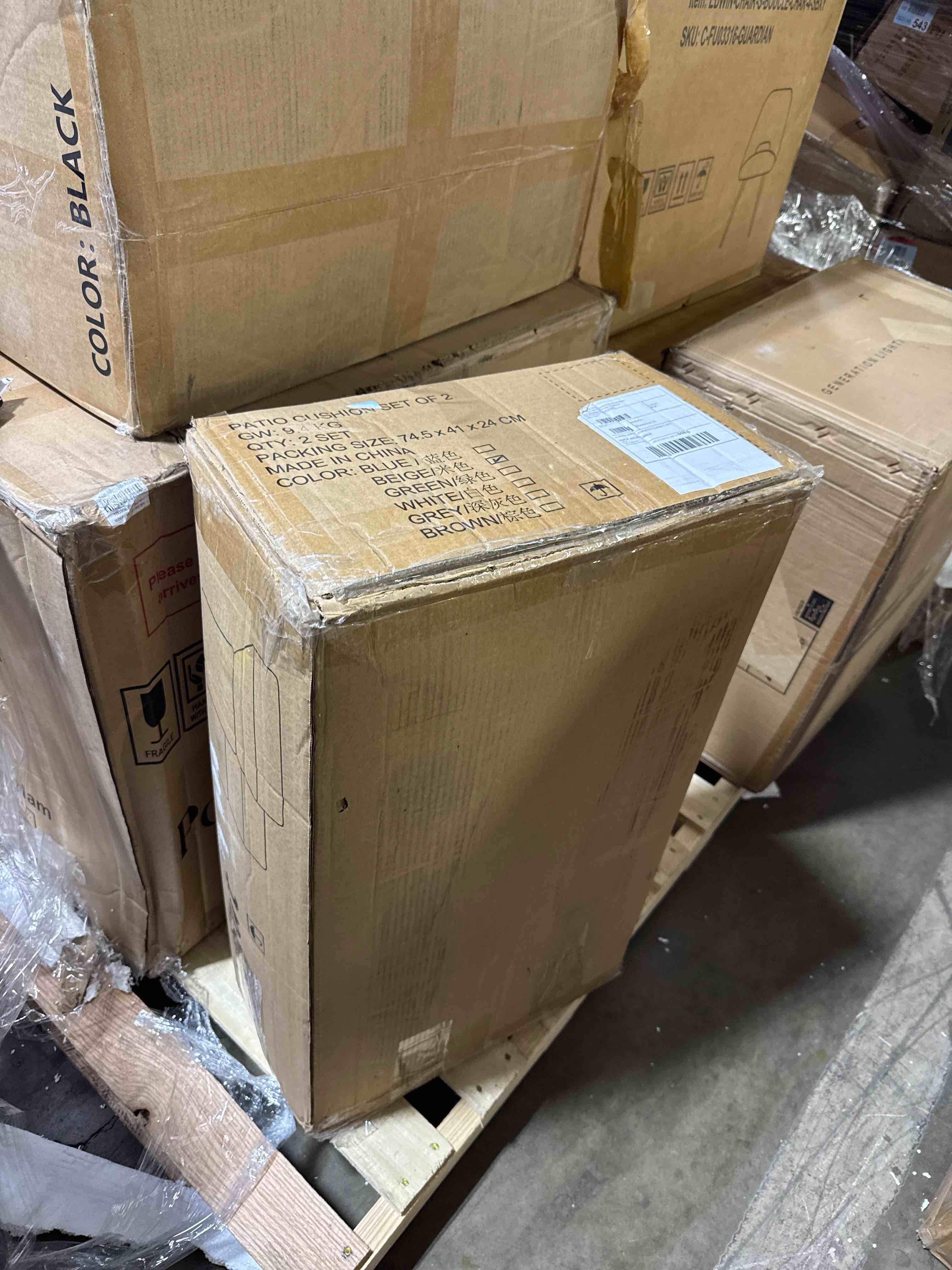 Condition photo showing Good Condition for outdoor cushion, seat patio furniture cushions with removable cover 