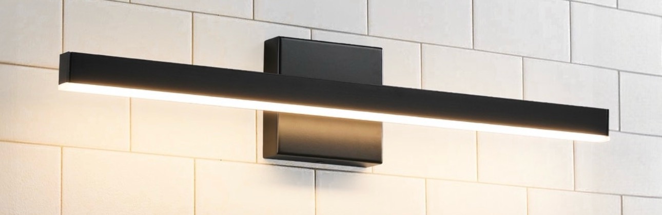 Minimalist Linear LED Modern Lighting Fixtures 24.8'' Bathroom Vanity Light Dimmable Over Mirror Wall Sconce for Bathroom