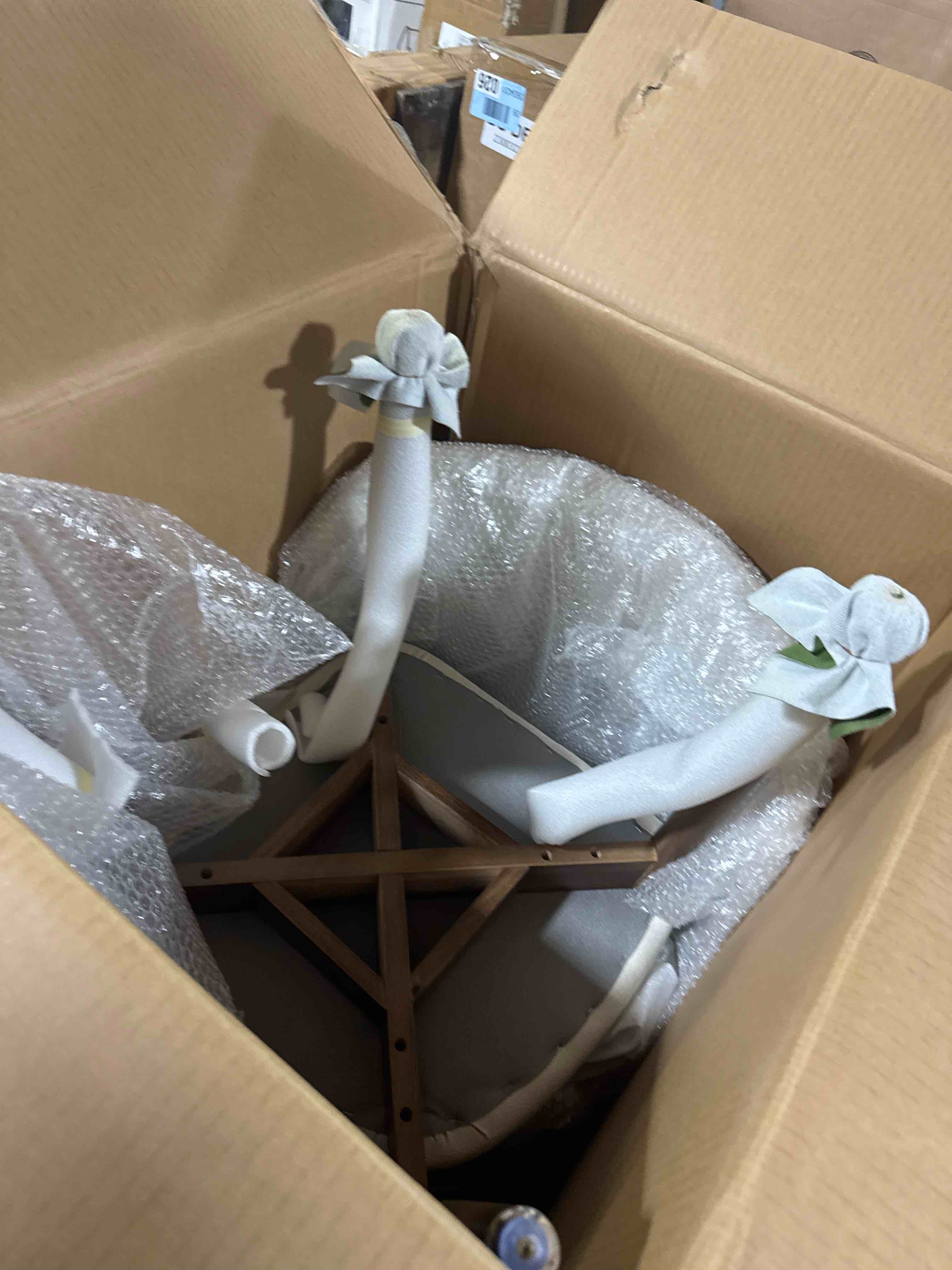 Condition photo showing New/Like New for uvv dining chairs set of 2, metal kitchen chairs with modern fabric upholstered for dining room, beige