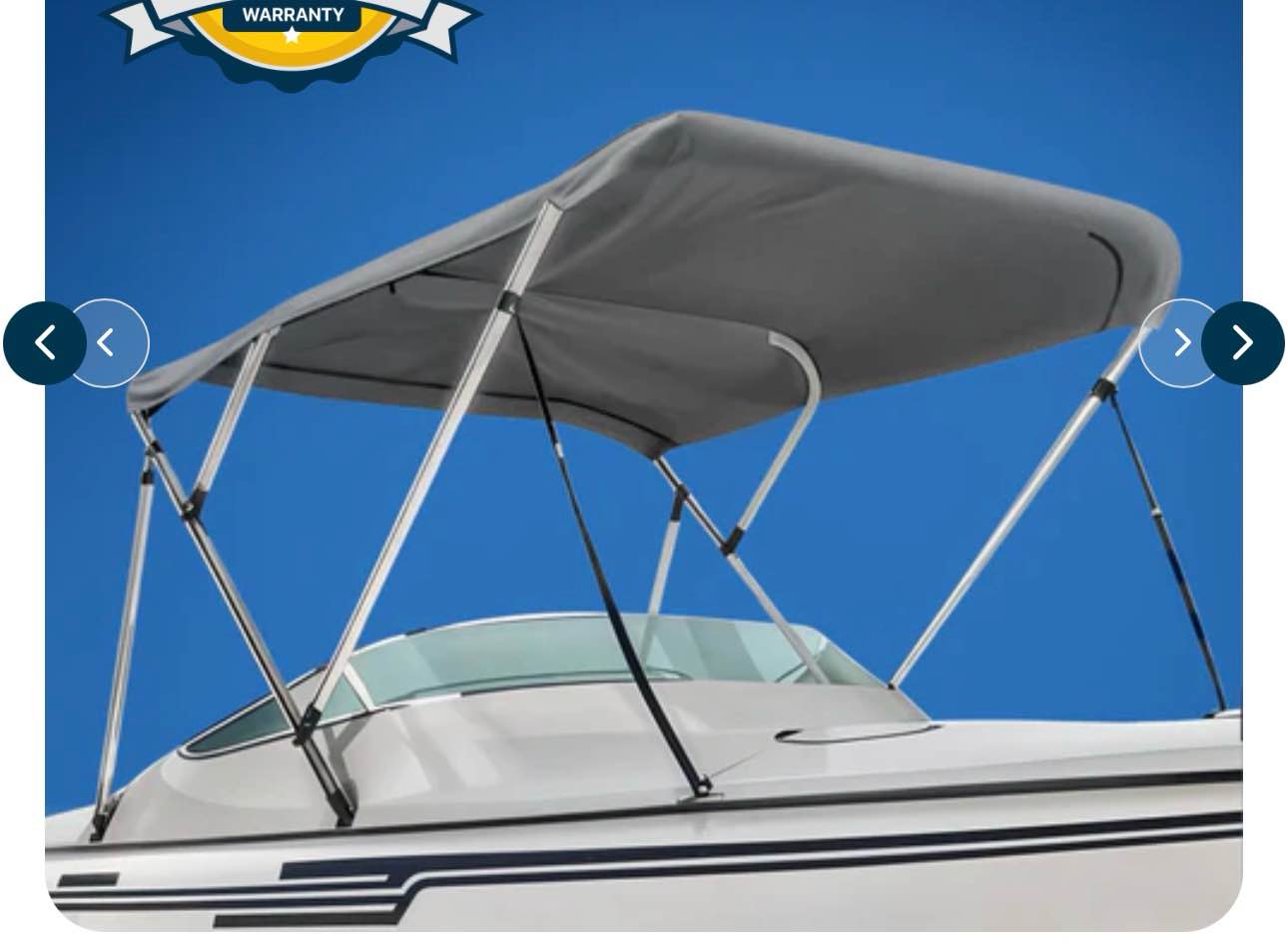 Bimini Tops Boat Covet 