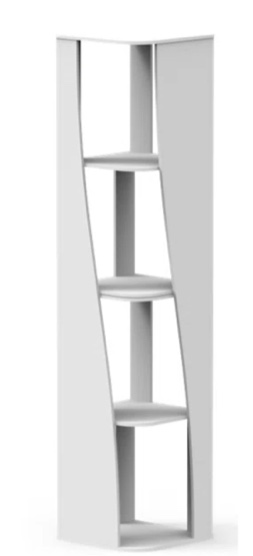 4 Tier Corner Etagere Bookcase 