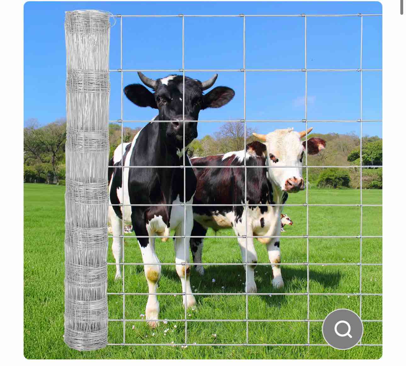 Garvee 6'x328' Galvanized Steel Hardware Cloth - Welded Mesh w/Reinforced Joints for Livestock Enclosures & Agricultural Use