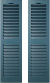 set of 4 12 x 67 LOUVER 036 Classic Blue Mid America