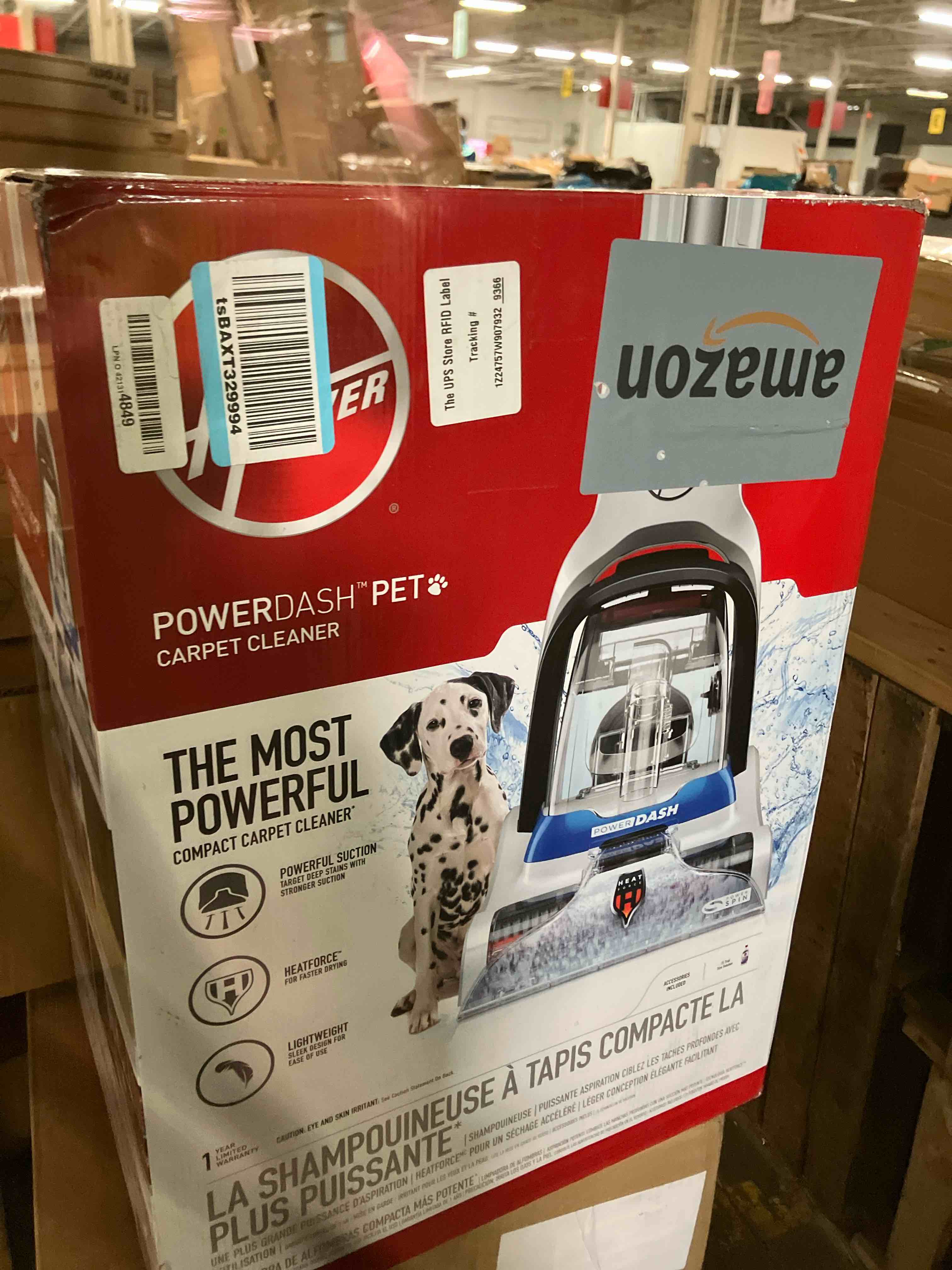 Condition photo showing New/Like New for Hoover PowerDash Pet Compact Carpet Cleaner Machine, Lightweight Shampooer Machine, Pair with a Hoover Carpet Cleaner Solution for a Bright, Refreshed Home