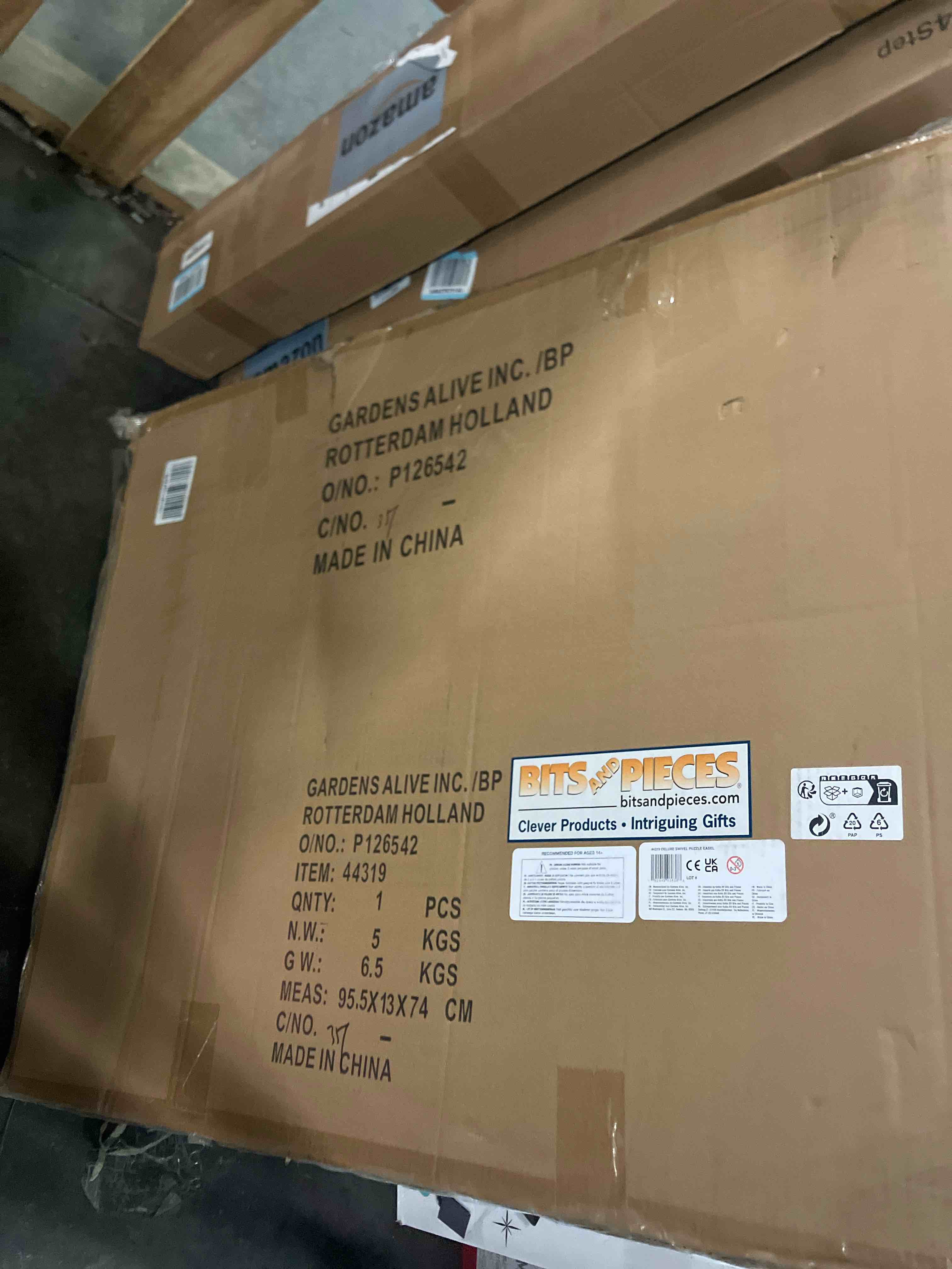 Condition photo showing New/Like New for Bits and Pieces Deluxe Puzzle Easel - Swivel Base Jigsaw Puzzle Board - Non-Slip Rotating, Adjustable Tilt Surface - Protective Cover - Fits 1500 Piece Puzzles, 24 Inch x 34 Inch