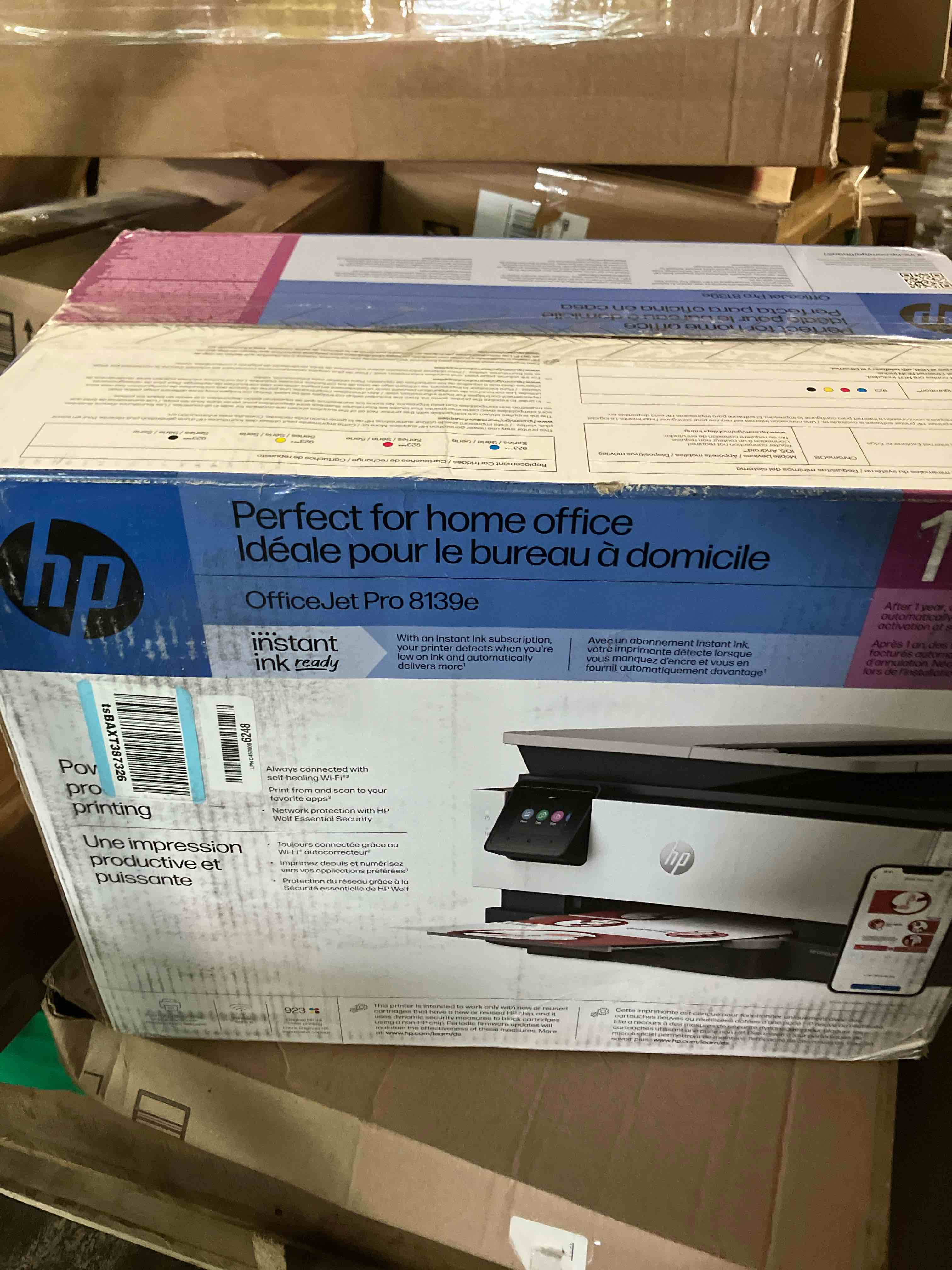 Condition photo showing New/Like New for HP OfficeJet Pro 8139e Wireless All-in-One Color Inkjet Printer, Print, scan, Copy, fax, ADF, Duplex Printing Best-for-Home Office, 1 Year Instant Ink Trial Included