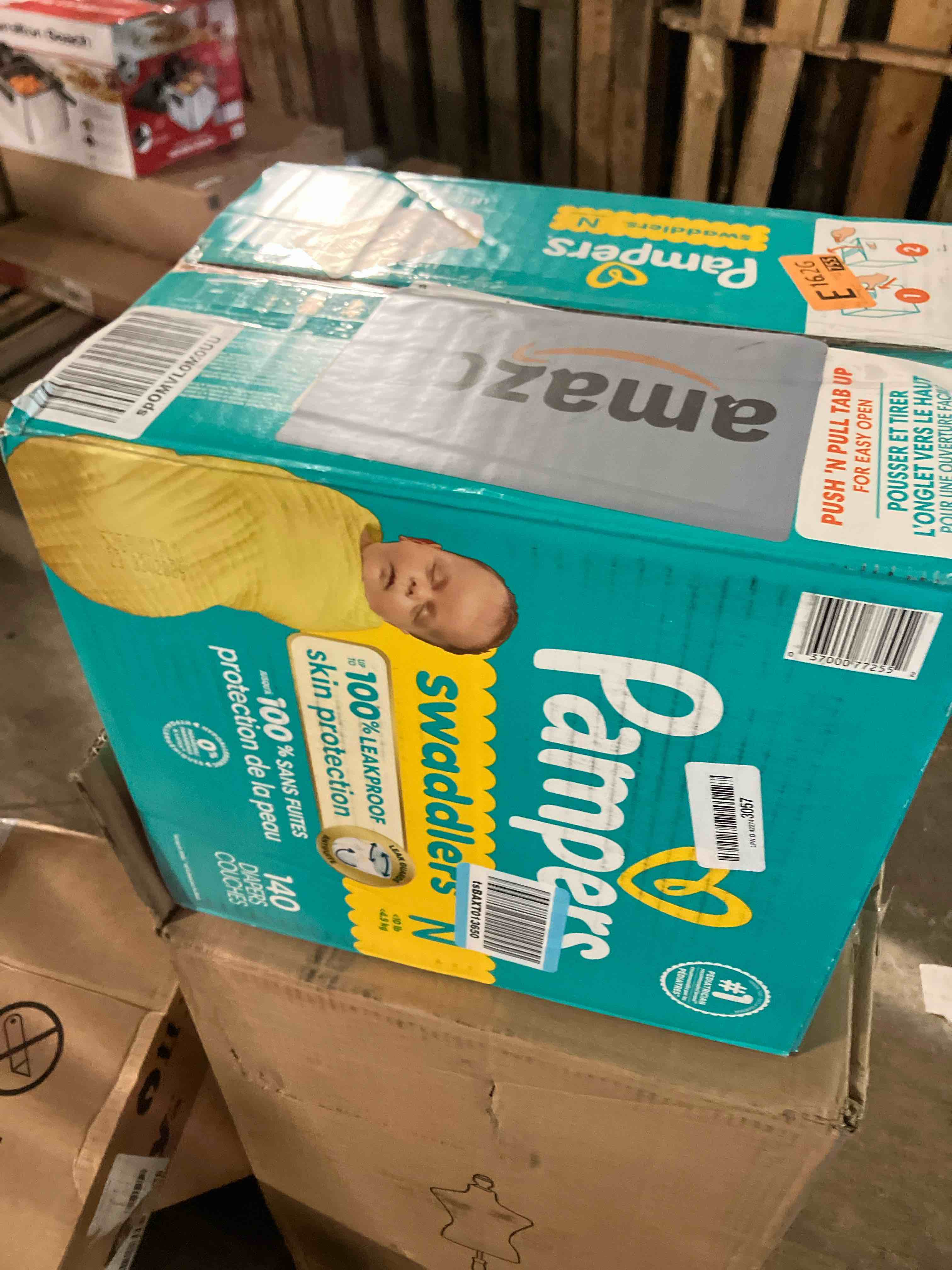 Condition photo showing New/Like New for Pampers Swaddlers Sensitive Disposable Diapers - Size 0 - 140ct