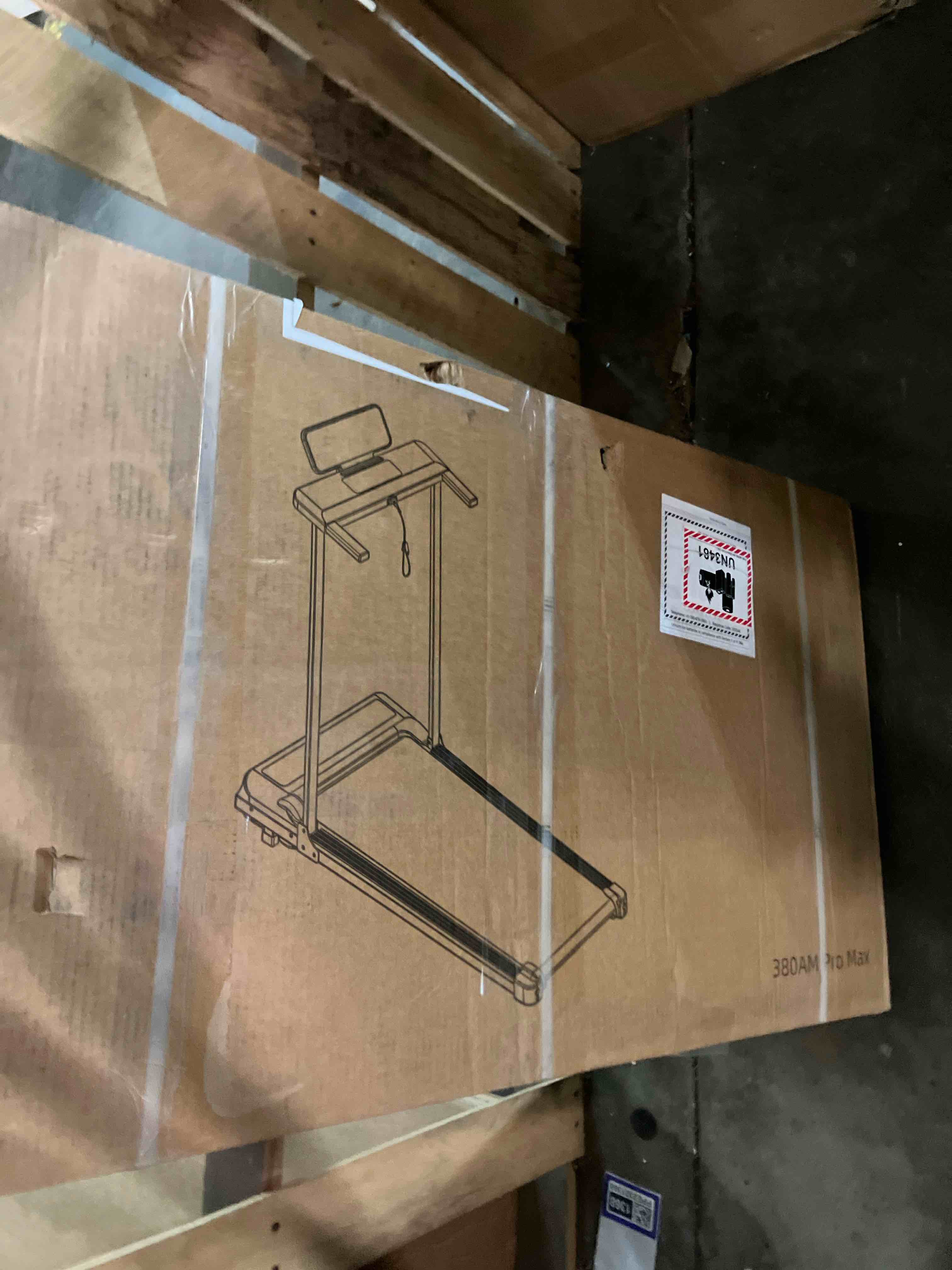 Condition photo showing New/Like New for Walking Pad Treadmill with Handle Bar, Compact Portable Treadmills for Home Small, Electric Walking Pads with Handles, 3.5HP Quiet and LED Display, 400 LBS Capacity Black 1