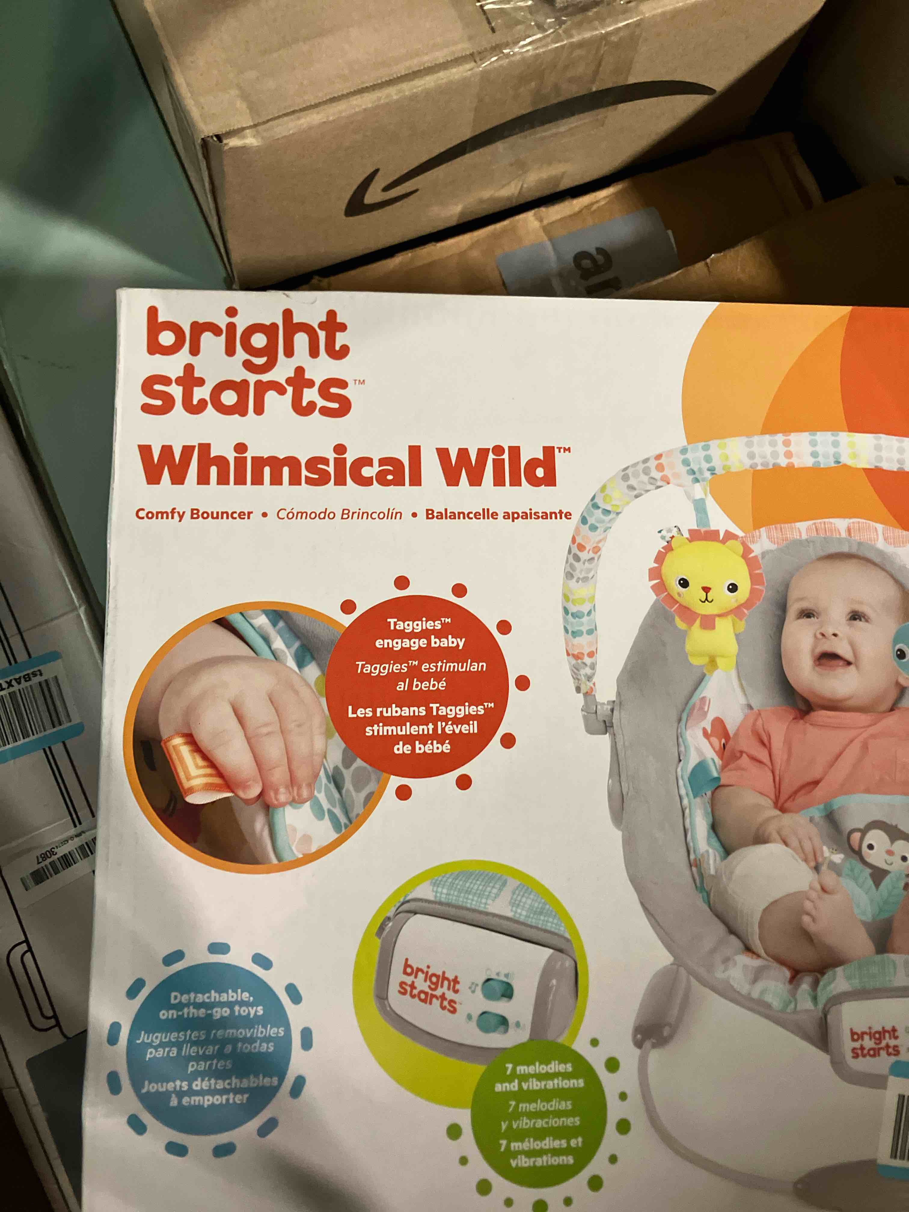 Condition photo showing New/Like New for Bright Starts Around We Go 2-in-1 Baby Walker, Discovery Activity Center and Table, Tropic Cool, Ages 6 Months+