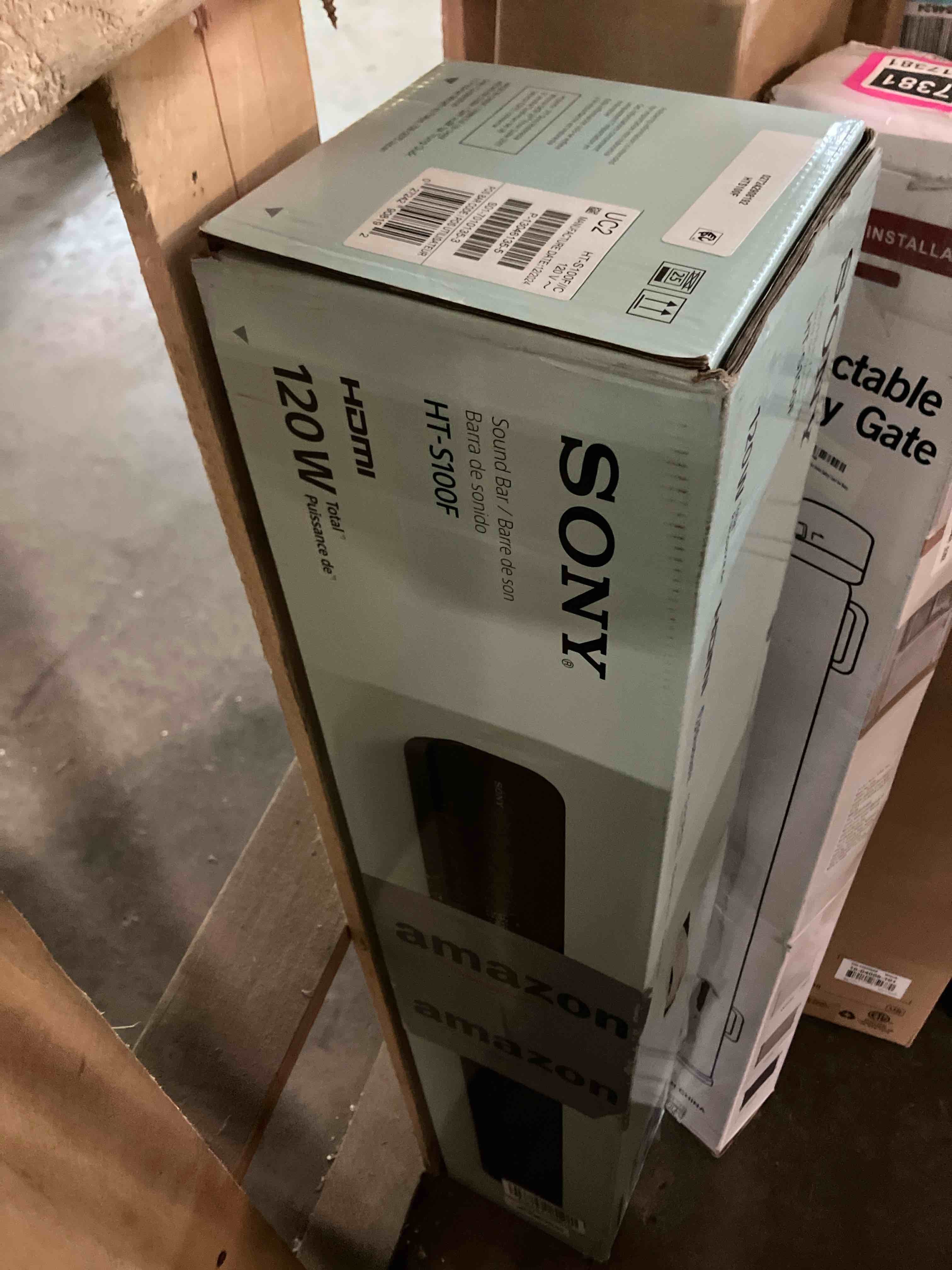 Condition photo showing New/Like New for Sony - HTS100F 2.0 Channel Soundbar with Bass Reflex Speaker - Black