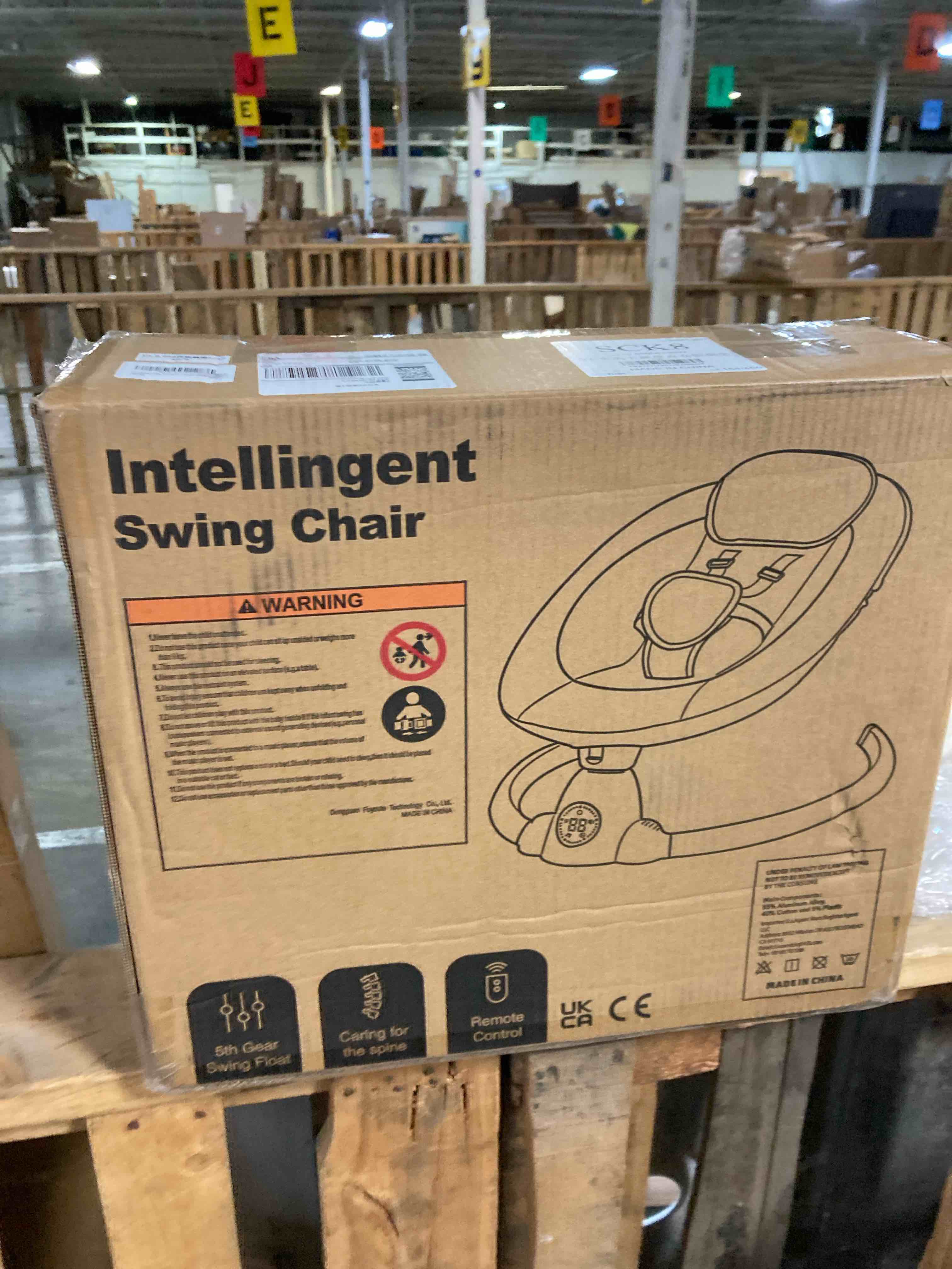 Condition photo showing Brand New for Baby Swing for Infants, Electric Baby Swing with Bluetooth, Portable Infant Swing with 5 Speeds, 10 Lullabies, 5-Point Harness & Remote Control, for Newborns Infants Indoor Outdoor Use (Floral)