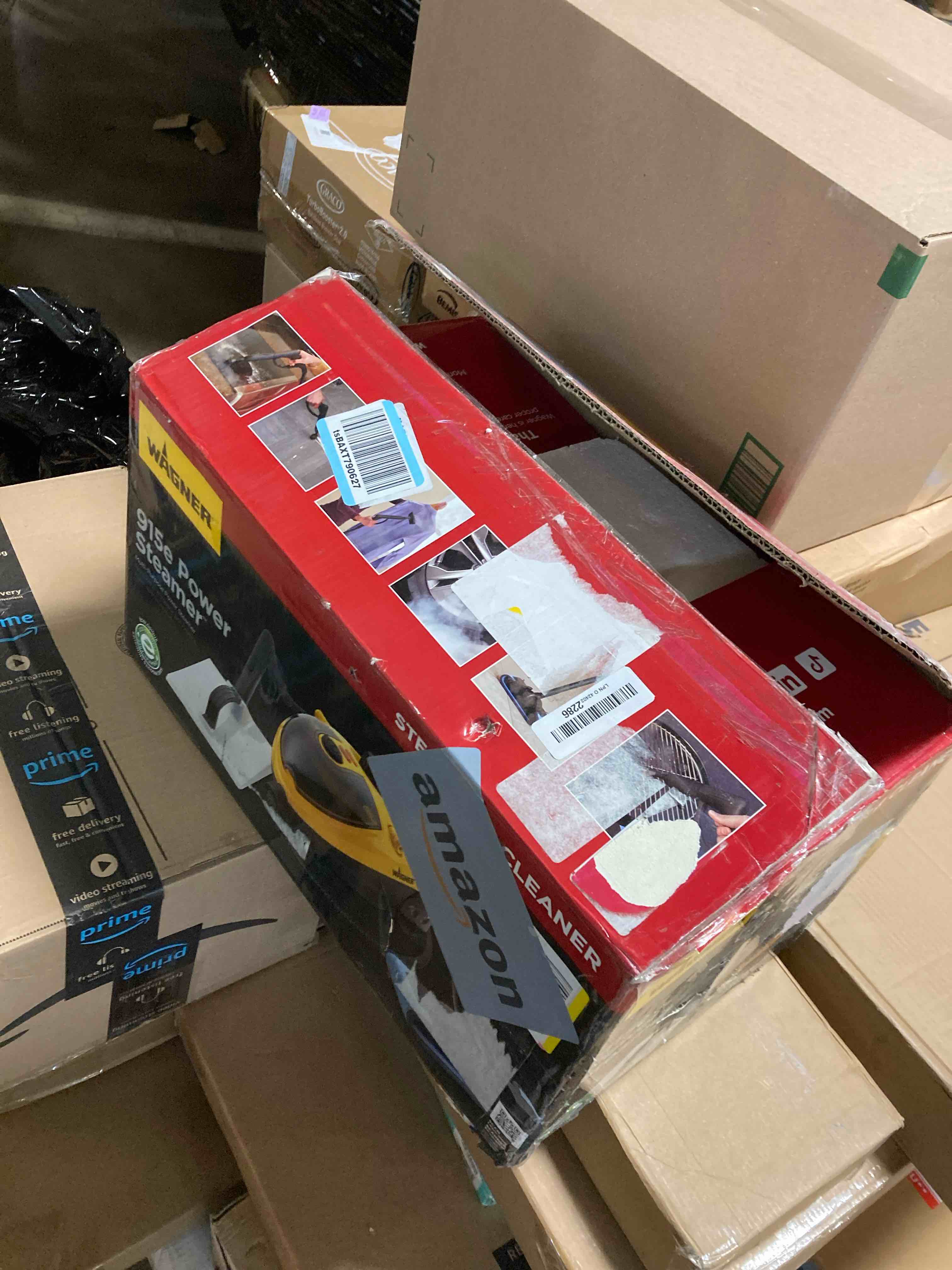 Condition photo showing Good Condition for ( Not Tested) Wagner 915e On-Demand Steam Cleaner with 18 Accessories: Electric Steamer for Upholstery & Floors, Lightweight, Yellow