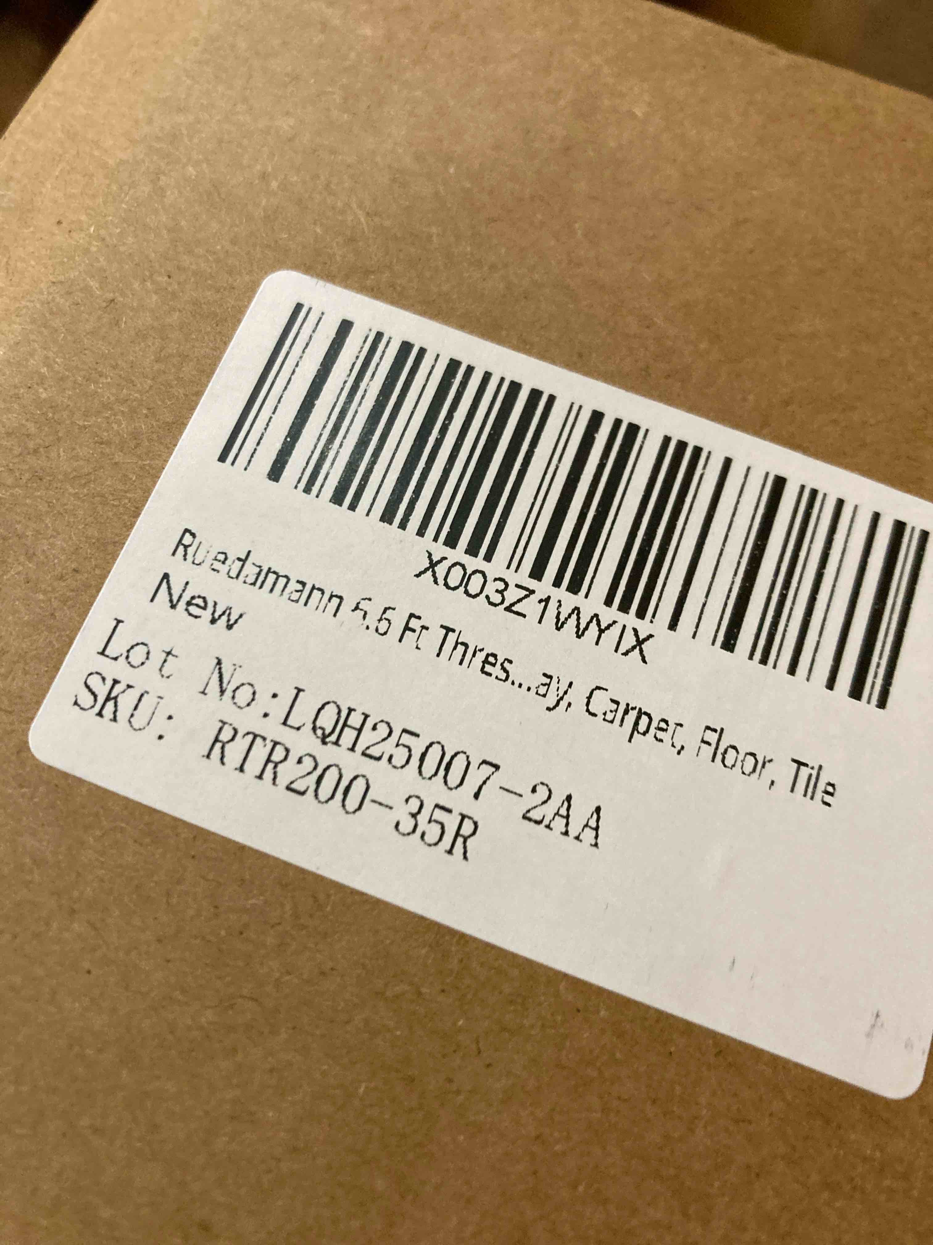 Condition photo showing Brand New for Ruedamann 6.6 Ft Threshold Transition Strip, 1.2"~1.4" Rise Rubber Threshold Ramp, Overlap Edge Reducer, Doorway Edge Trim and Mats for Laminate Doorway, Carpet, Floor, Tile…