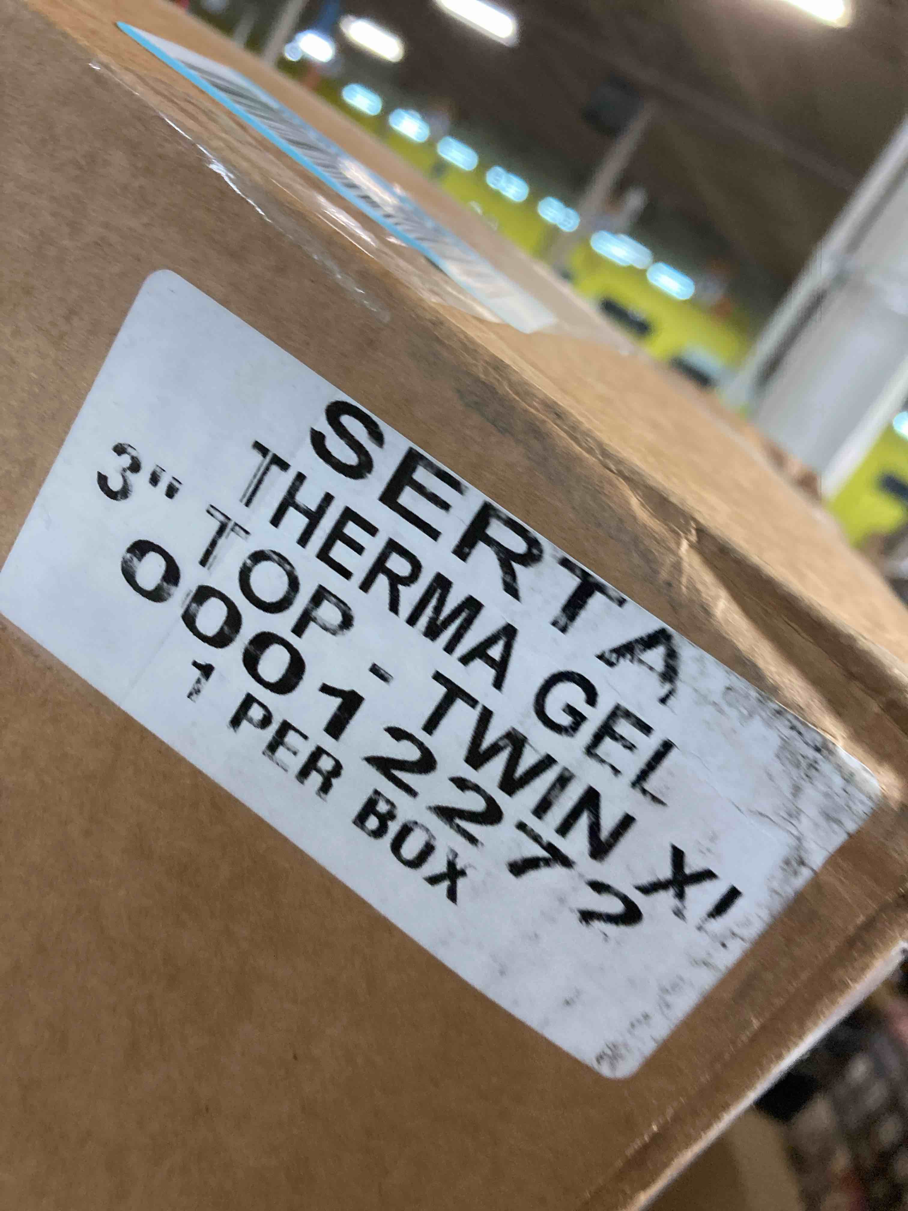 Condition photo showing Brand New for Serta ThermaGel Cooling, Pressure-Relieving Memory Foam Mattress Topper, 3 Inch, Twin XL, Made in The USA
