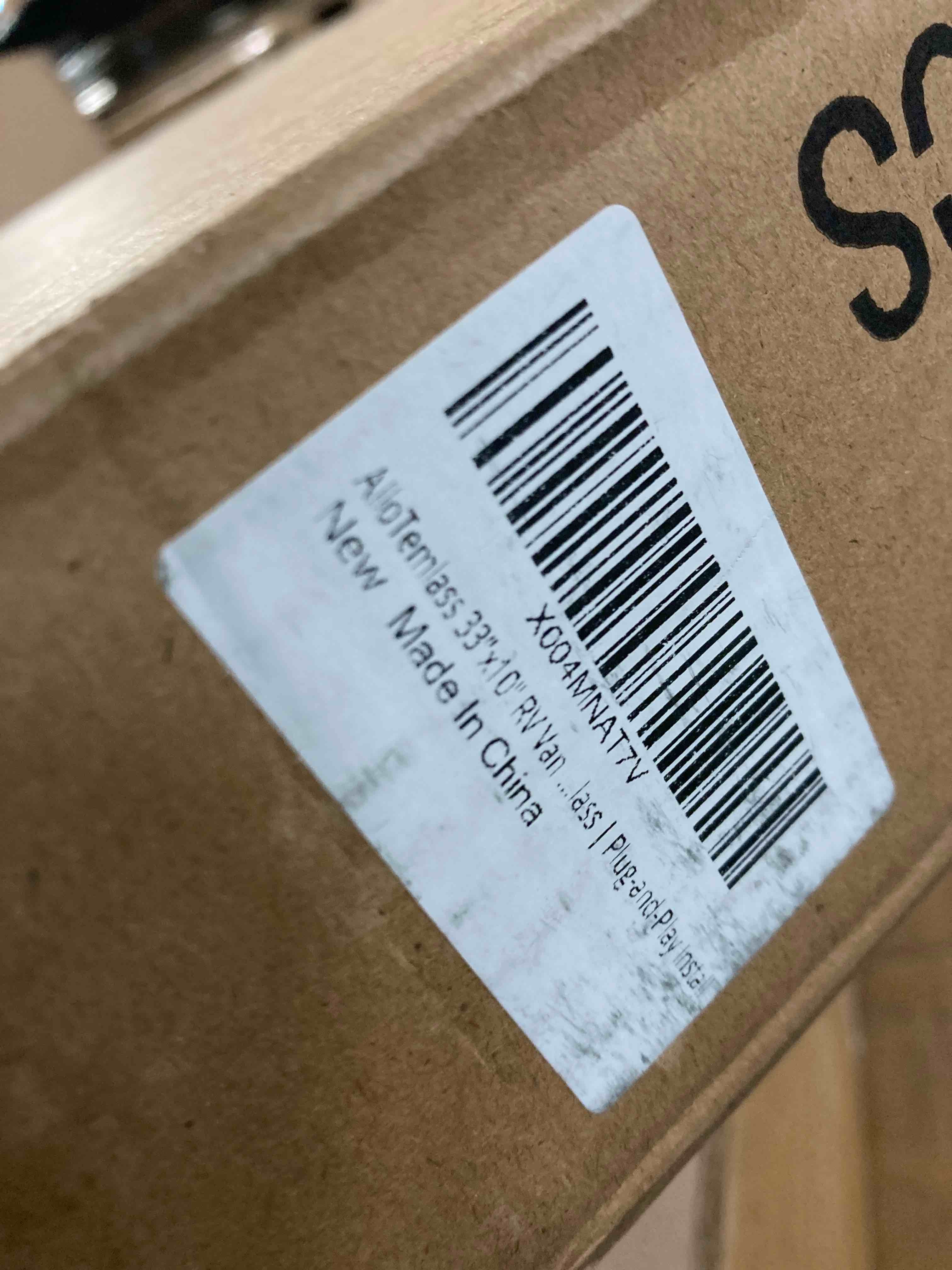 Condition photo showing Brand New for 33"x10" RV Van Bunk Window (Passenger Side) | DOT-Certified | Universal Half-Slider, Anodized Aluminum, Privacy Glass | Plug-and-Play Install