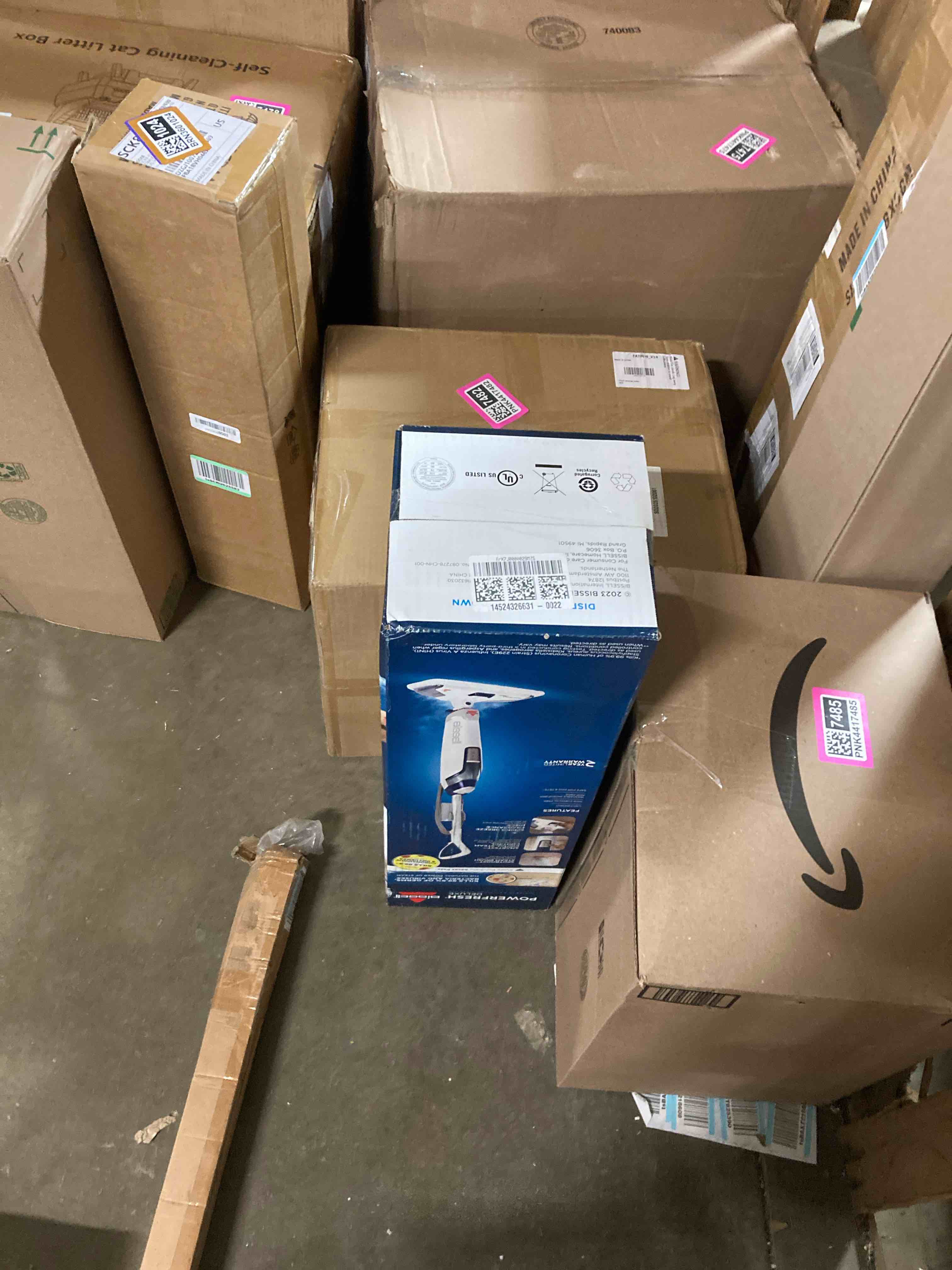 Condition photo showing New/Like New for BISSELL - PowerFresh Deluxe Corded Steam Mop - Brite White/Saphire Waltz