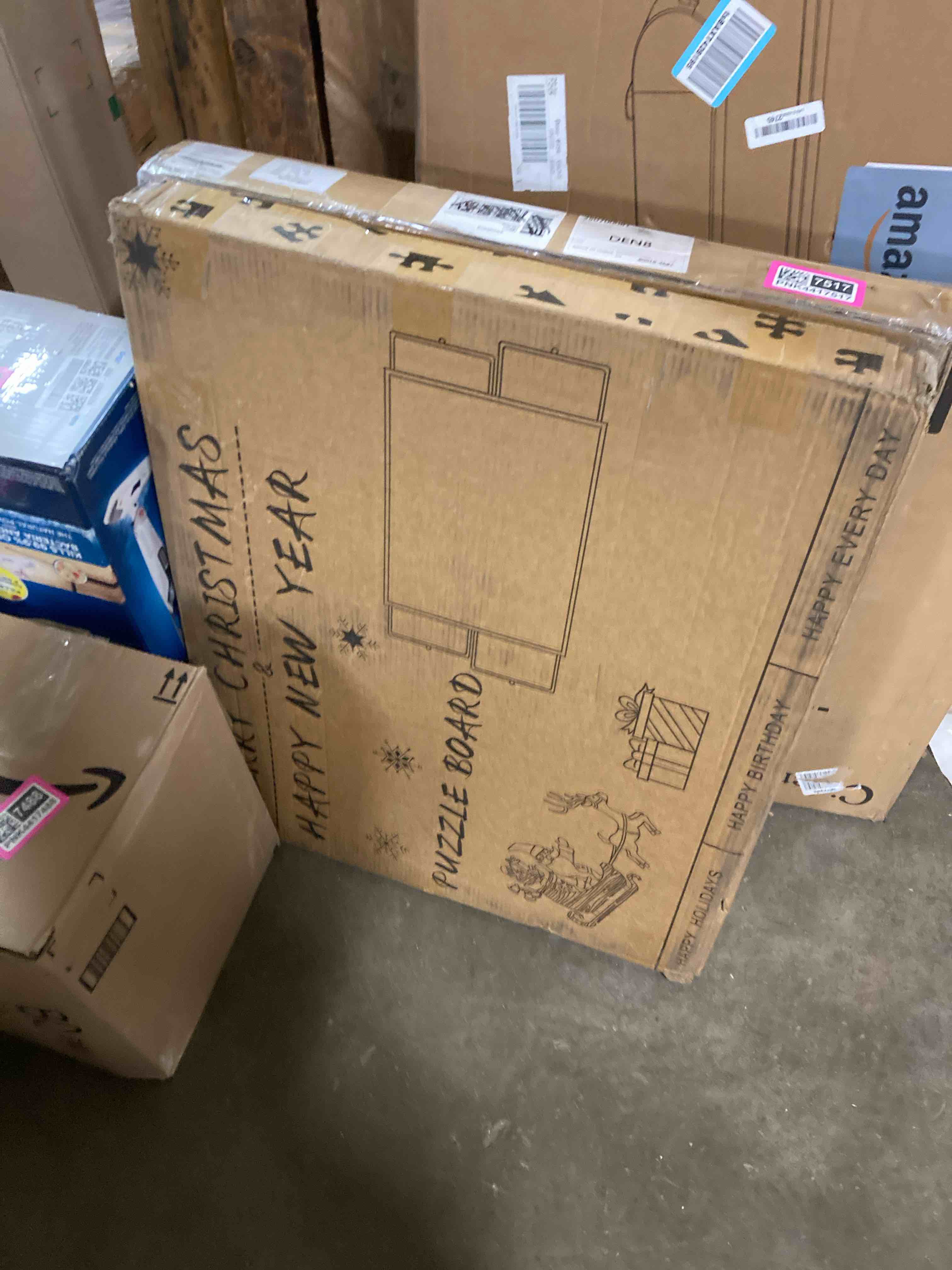 Condition photo showing New/Like New for Jigsaw Puzzle Board with Drawers and Cover, Tilting Puzzle Board 1500 Pieces with 5 Adjustable Angles, Portable Puzzle Board for Adults