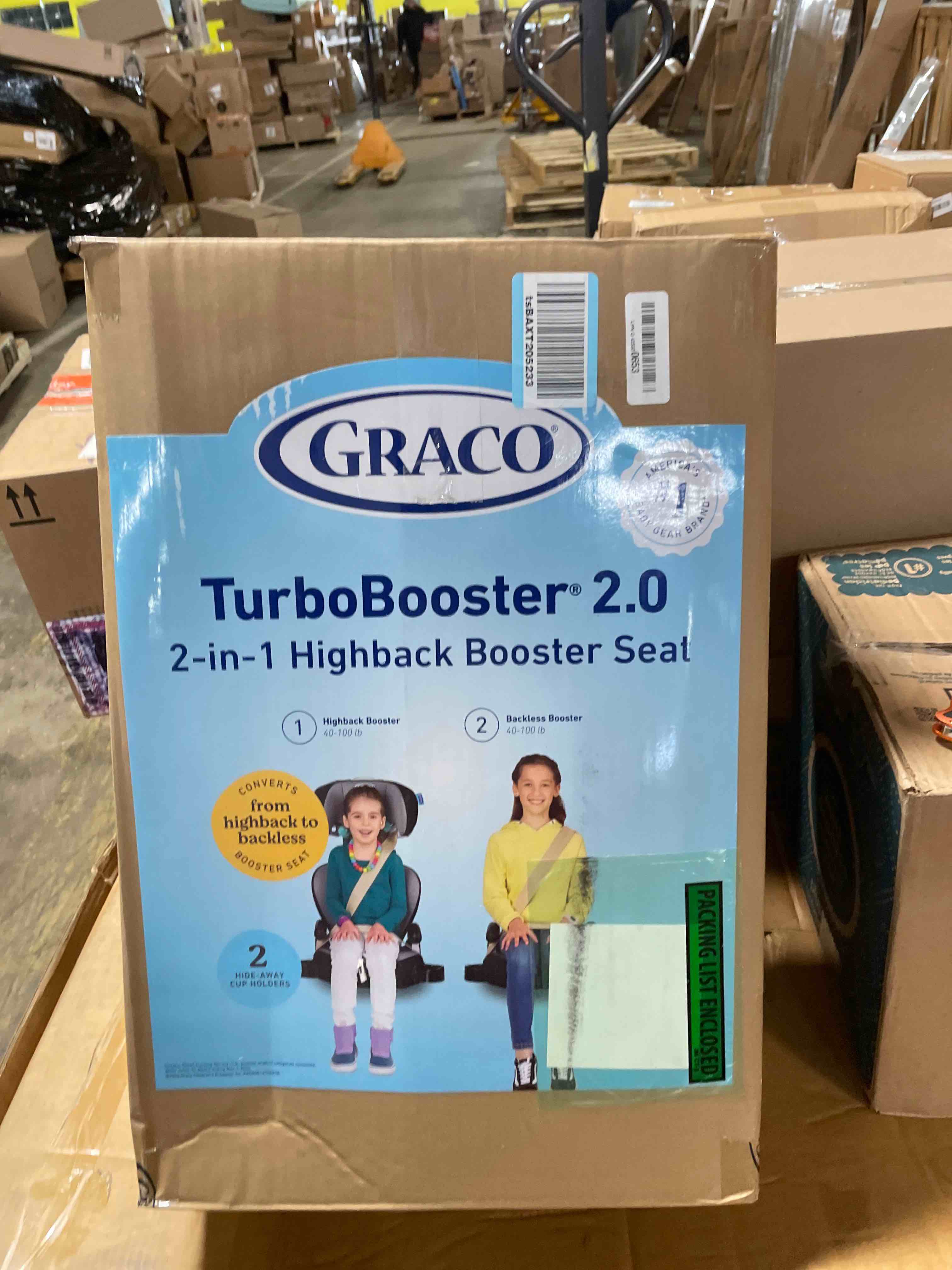 Condition photo showing New/Like New for Graco TurboBooster 2.0 Highback Booster Car Seat, Declan Declan TurboBooster 2.0