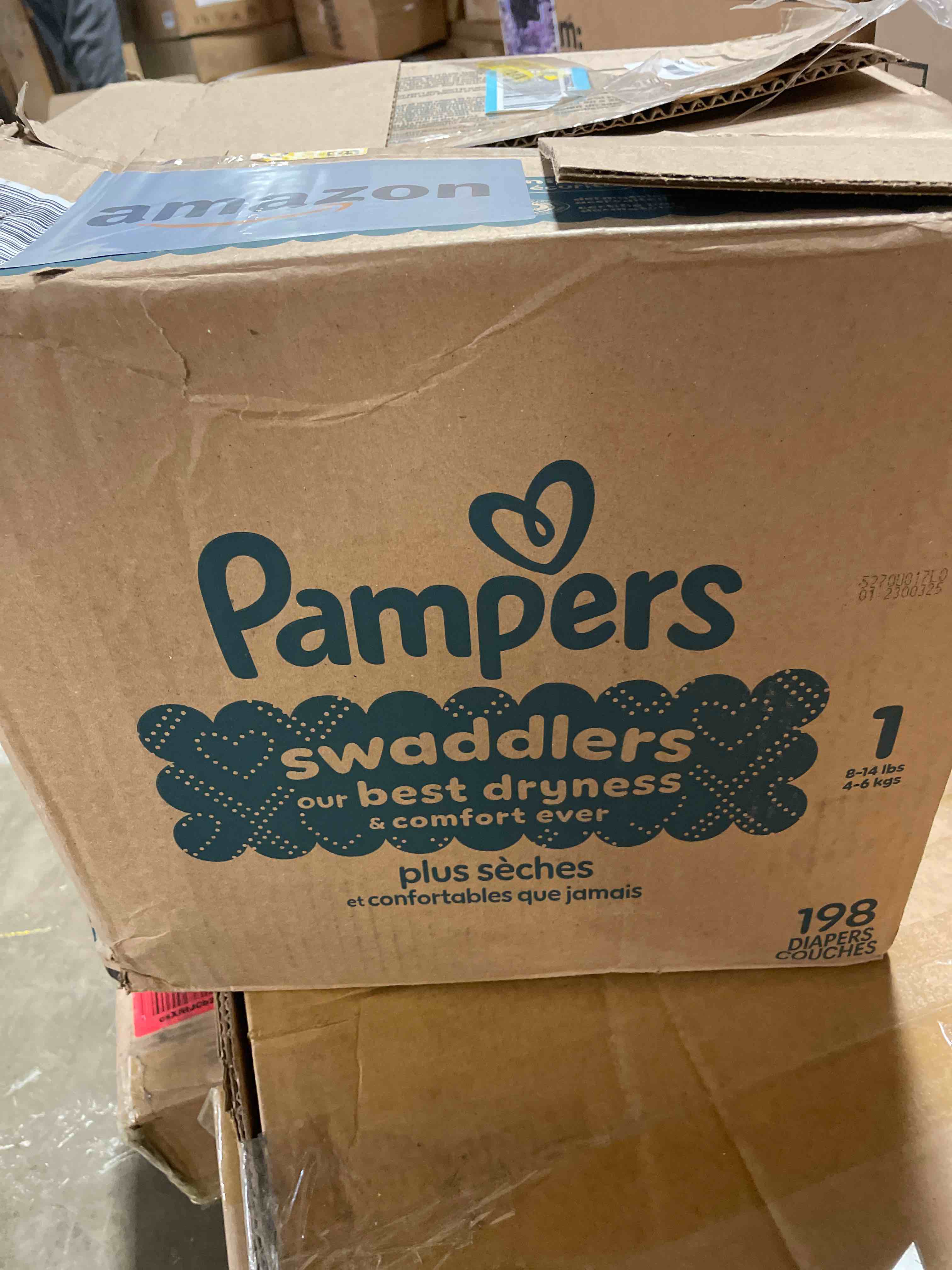 Condition photo showing New/Like New for Pampers Baby Diapers - Swaddlers - Size 2, 186 Count, Ultra Absorbent Disposable Infant Diaper