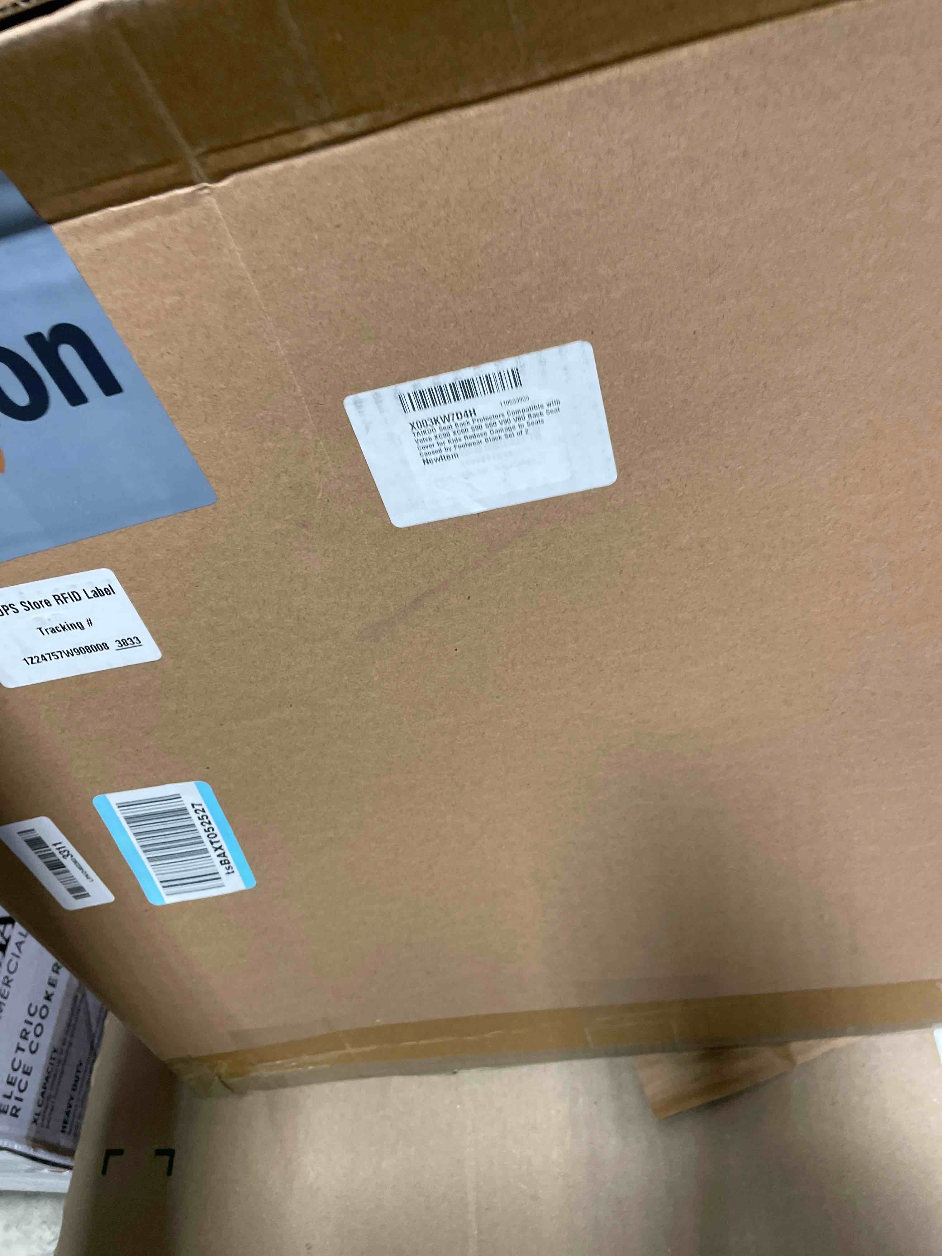 Condition photo showing New/Like New for Seat Back Protectors Compatible with Volvo XC90 XC60 S90 S60 V90 V60?Back Seat Cover for Kids Reduce Damage to Seats Caused by Footwear Black Set of 2 Black-2 pcs