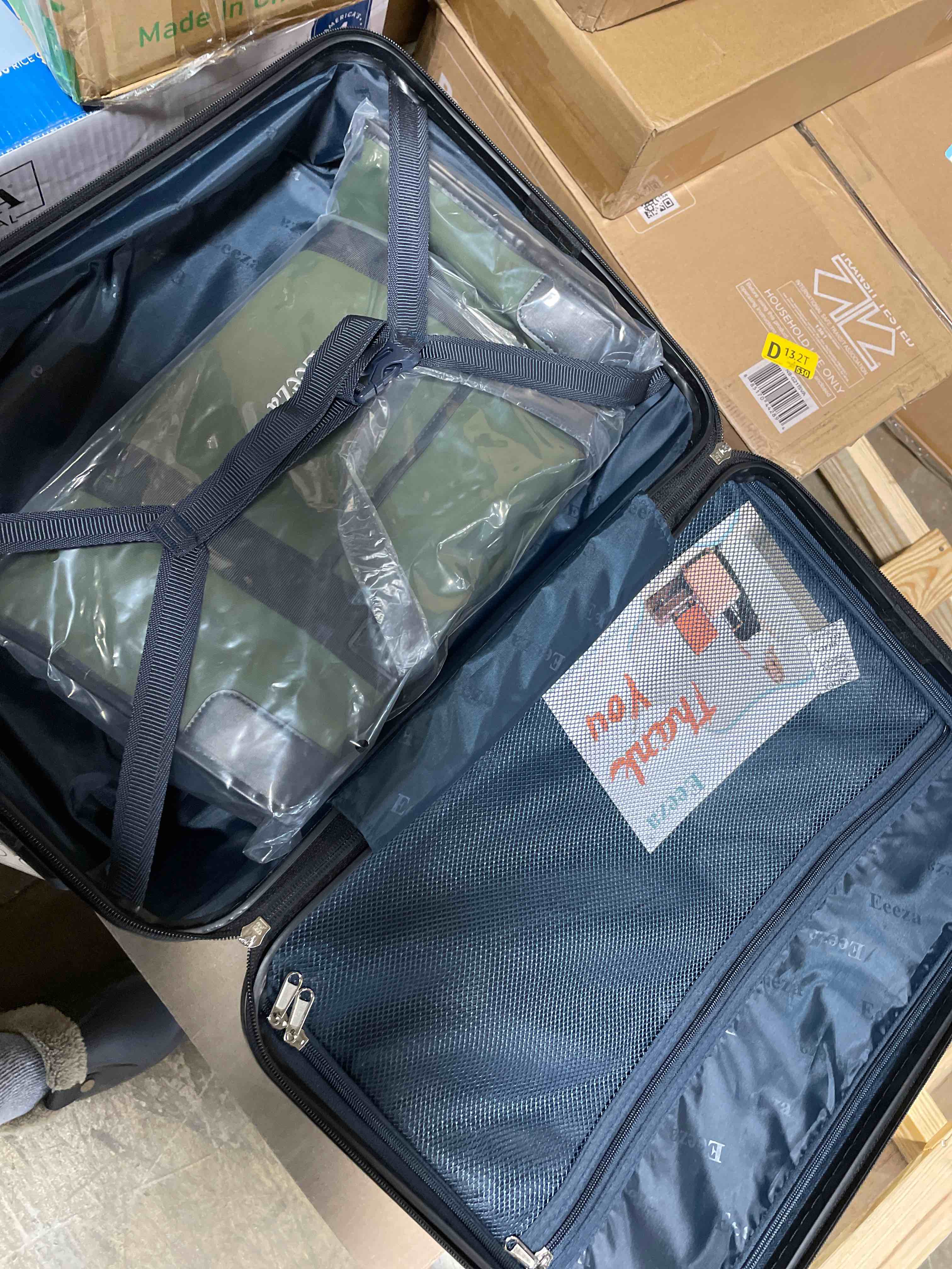 Condition photo showing New/Like New for Luggage Sets 3 Piece,Suitcases with Wheels,Carry On Luggage Set 22x14x9 Airline Approved,Hardshell Luggage Sets With TSA Lock,20 Inch Carry On Suitcase