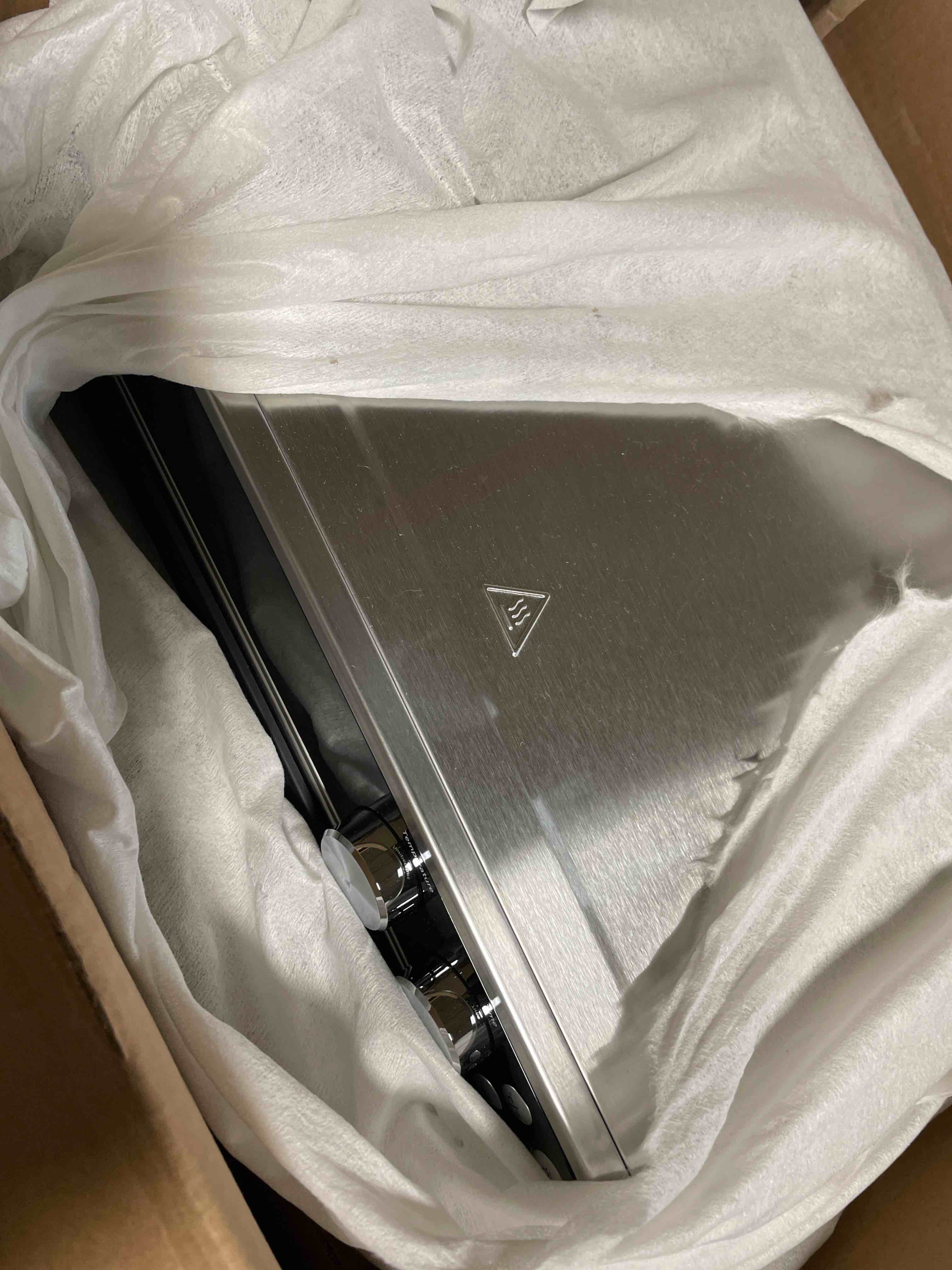 Condition photo showing New/Like New for Panasonic Air Fryer Toaster Oven Combo with 11 Preset Cooking Functions, FlashXpress with Double Infrared Heating, Temperature Control Dial, PFAS Free, 1800W - NB-G211P